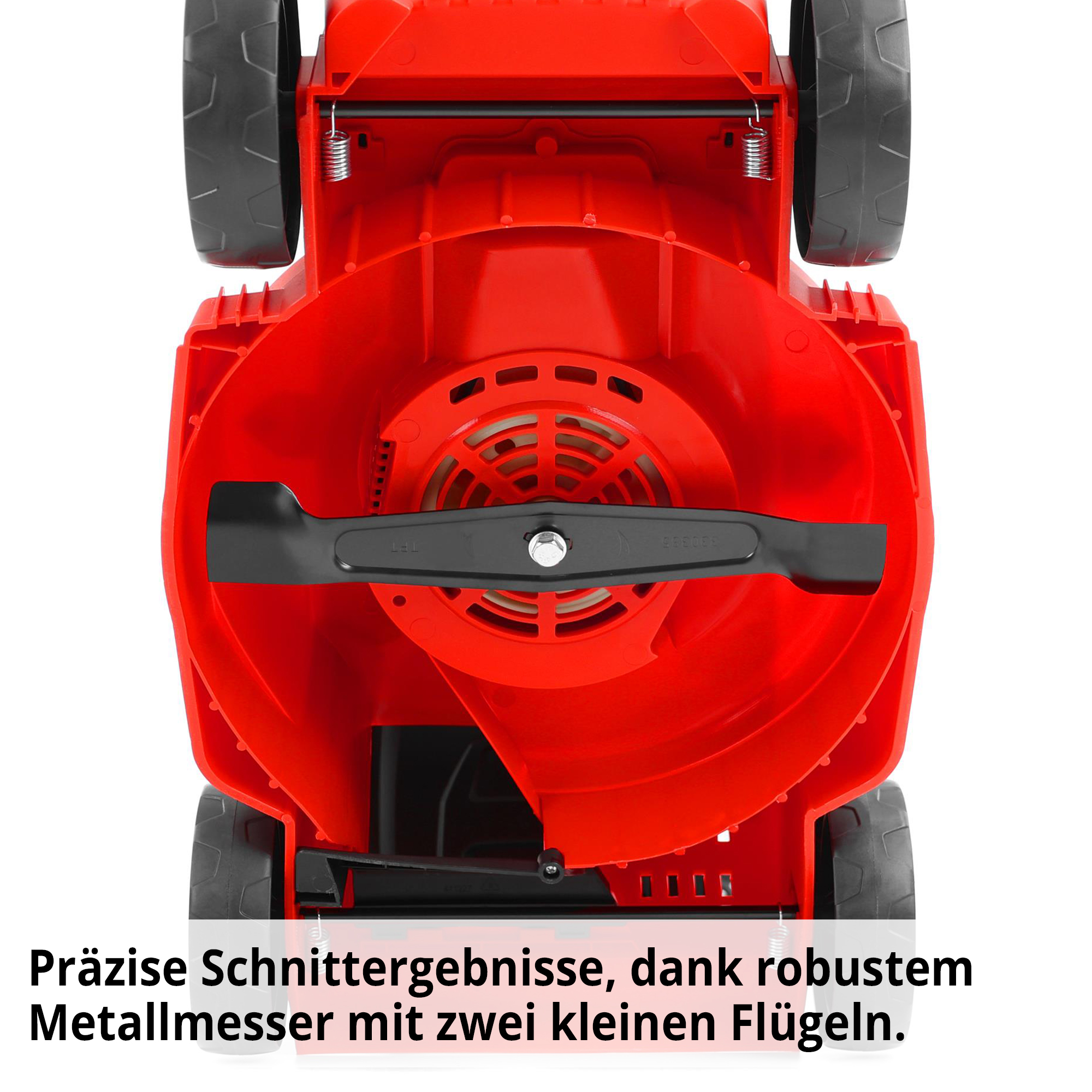 Elektro-Rasenmäher mit robusten Metallmesser für präzises und schnelles Mähen 