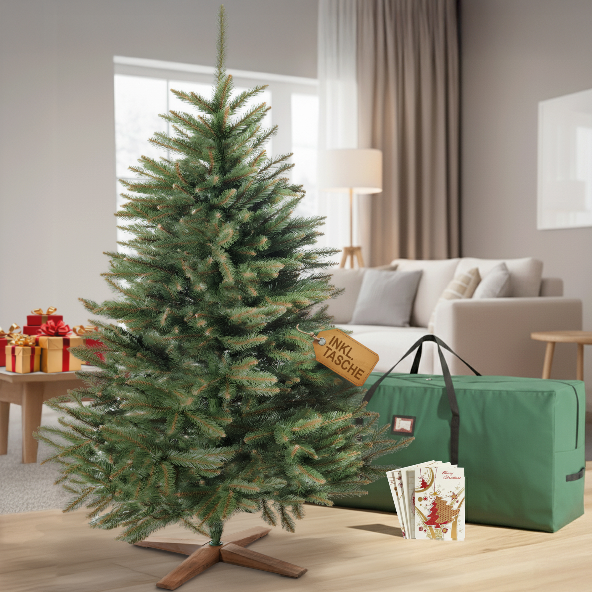 Stilvoller Weihnachtsbaum Jahr für Jahr - Weihnachtsbaum Classic 2,20 m