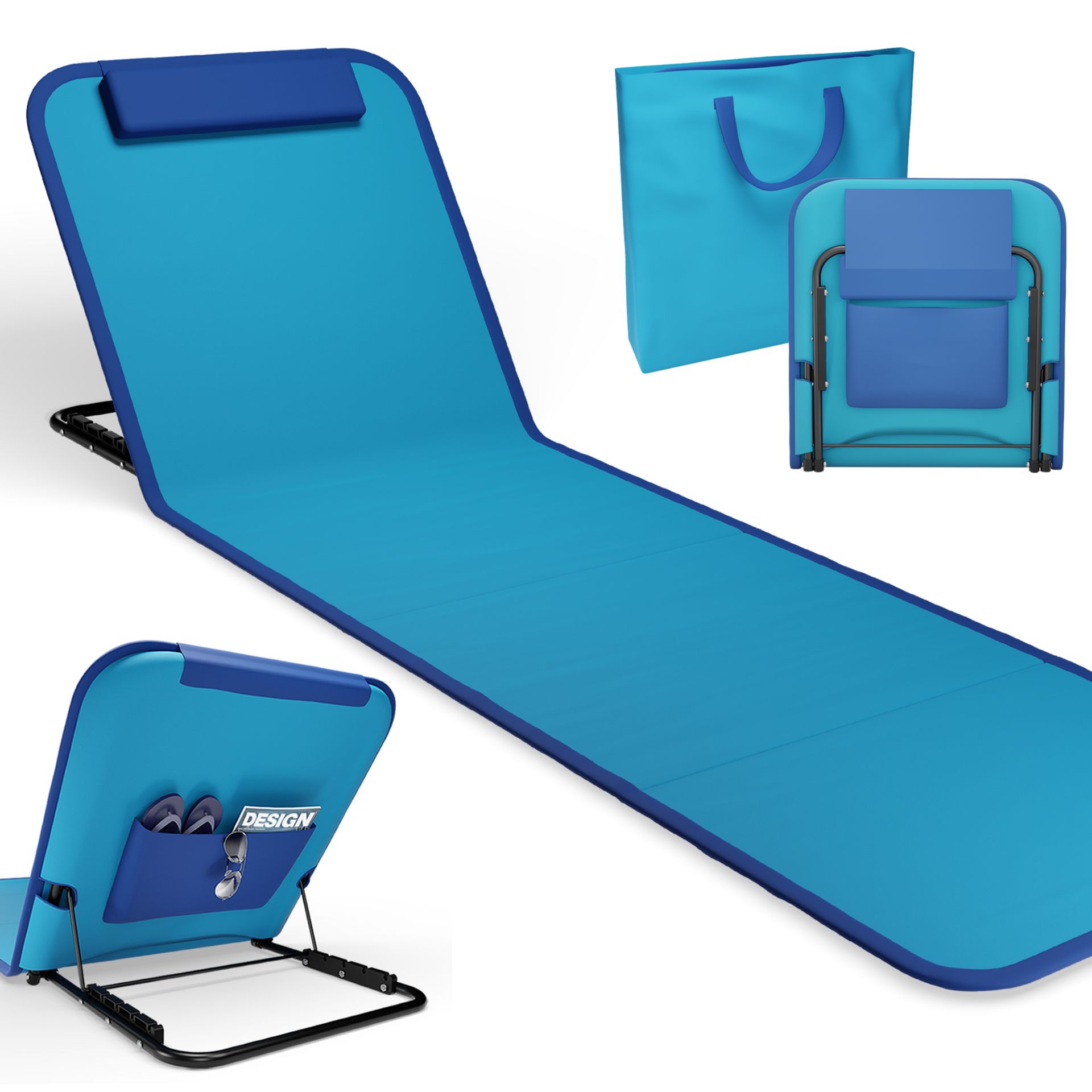 ONBEST, Strandliege blau, Artikelnummer 44451