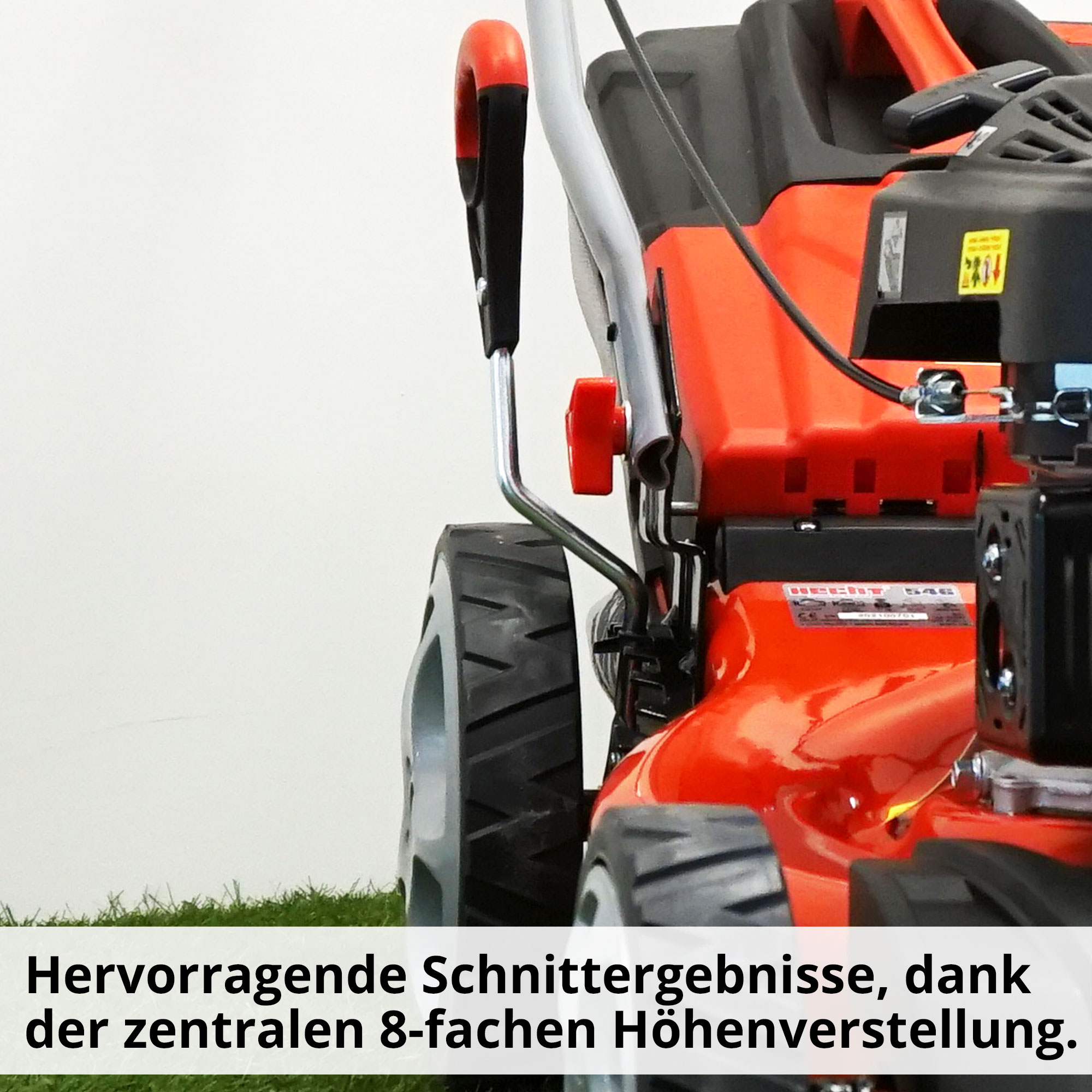 Benzinrasenmäher Hecht 546 mit 8-fach Schnitthöhenverstellung 