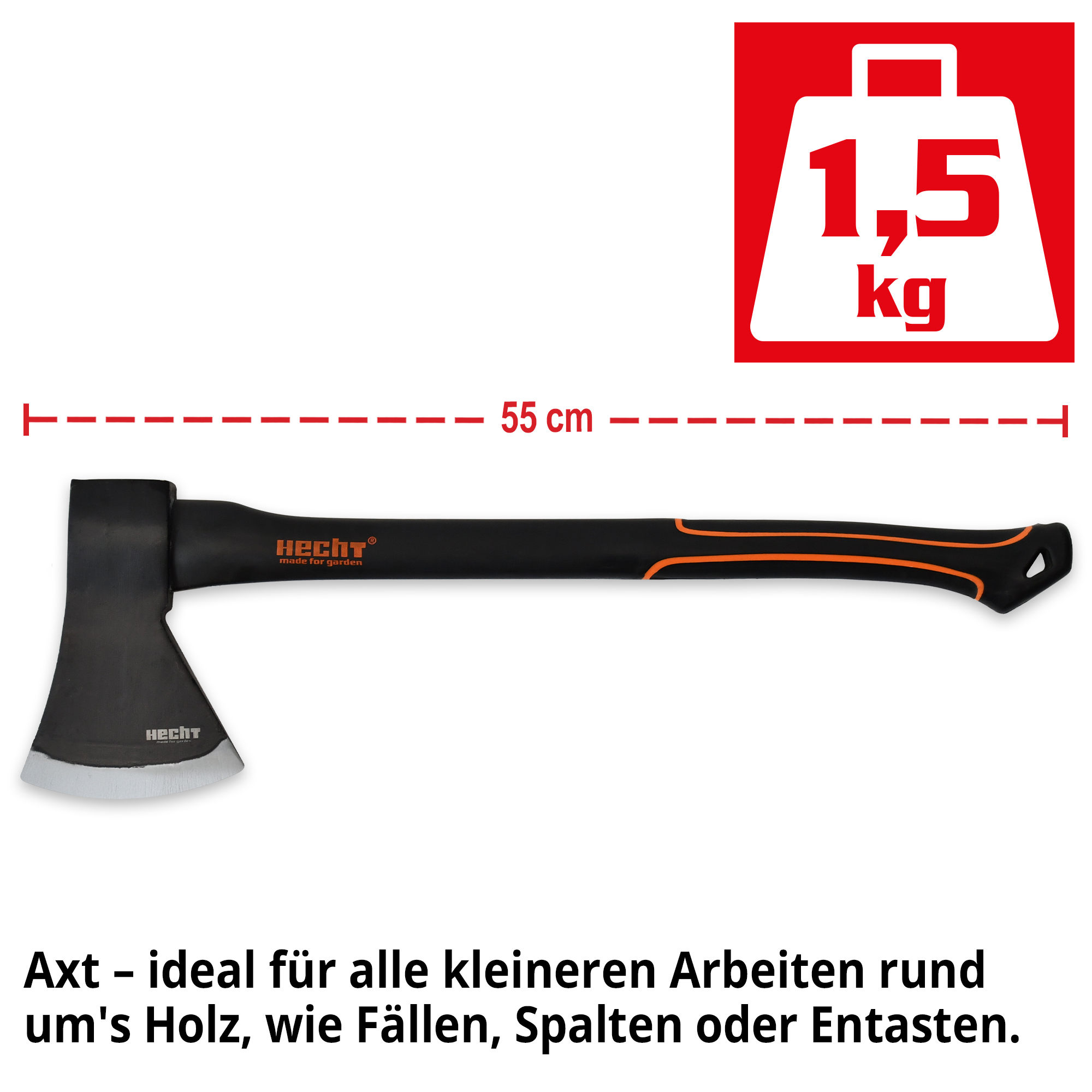 HECHT 4er Axt Set »Nr. 3« Axt für kleinere Arbeiten