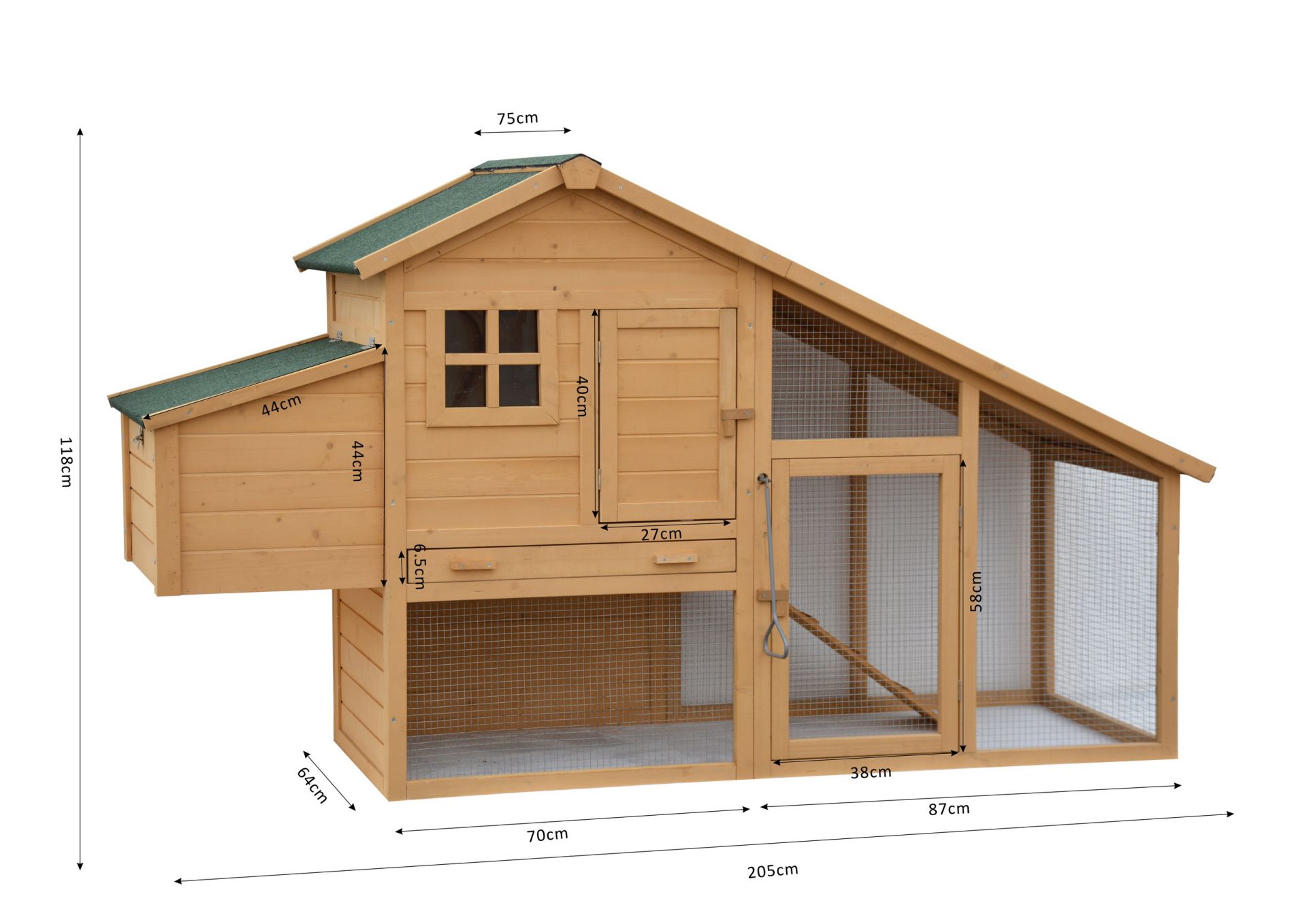 zooprinz Hühnervoliere Komfort XXL Maße und Größe  zooprinz Hühnervoliere Komfort XXL Maße und Größe