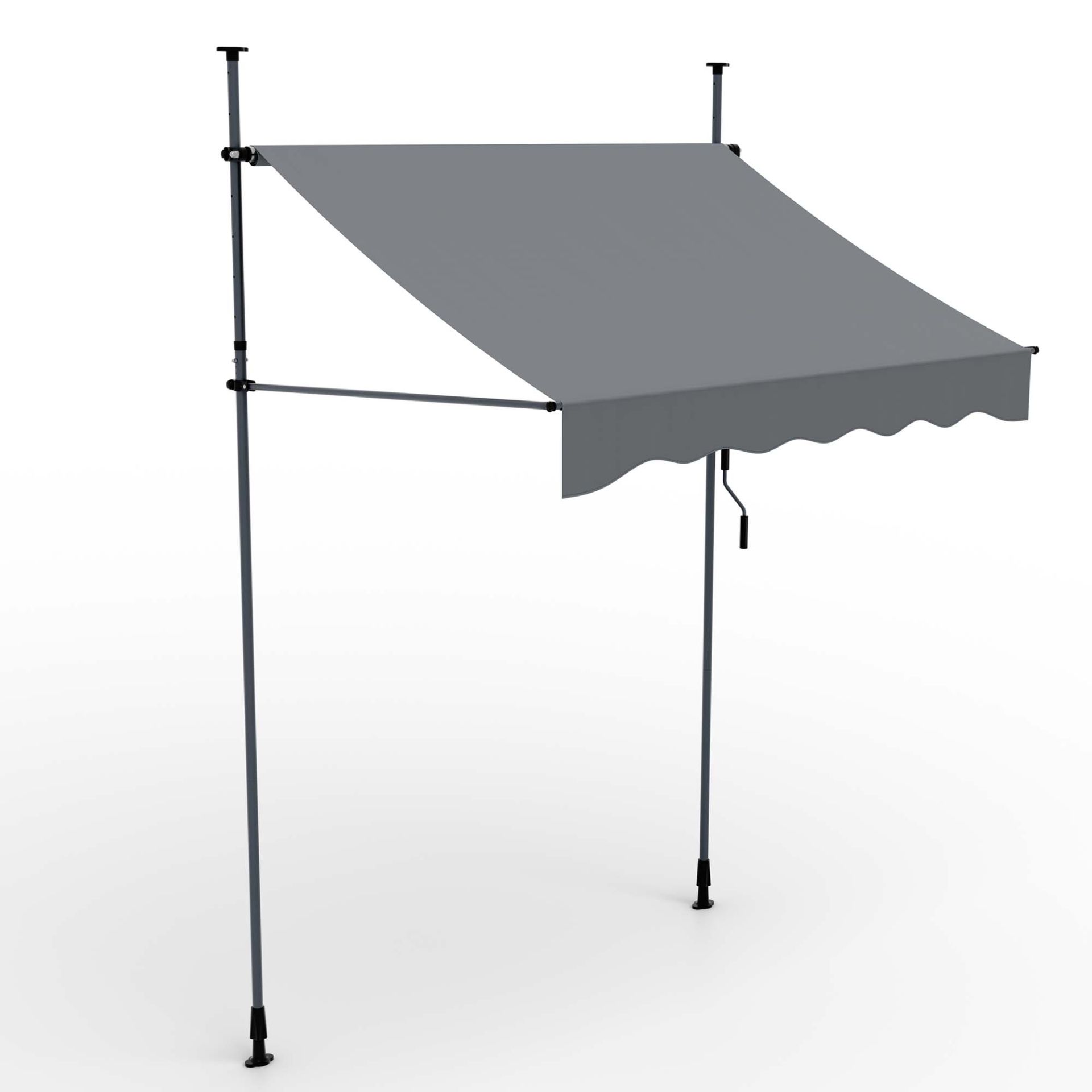 ONBEST, Balkonmarkise M Hellgrau, Artikelnummer 44461