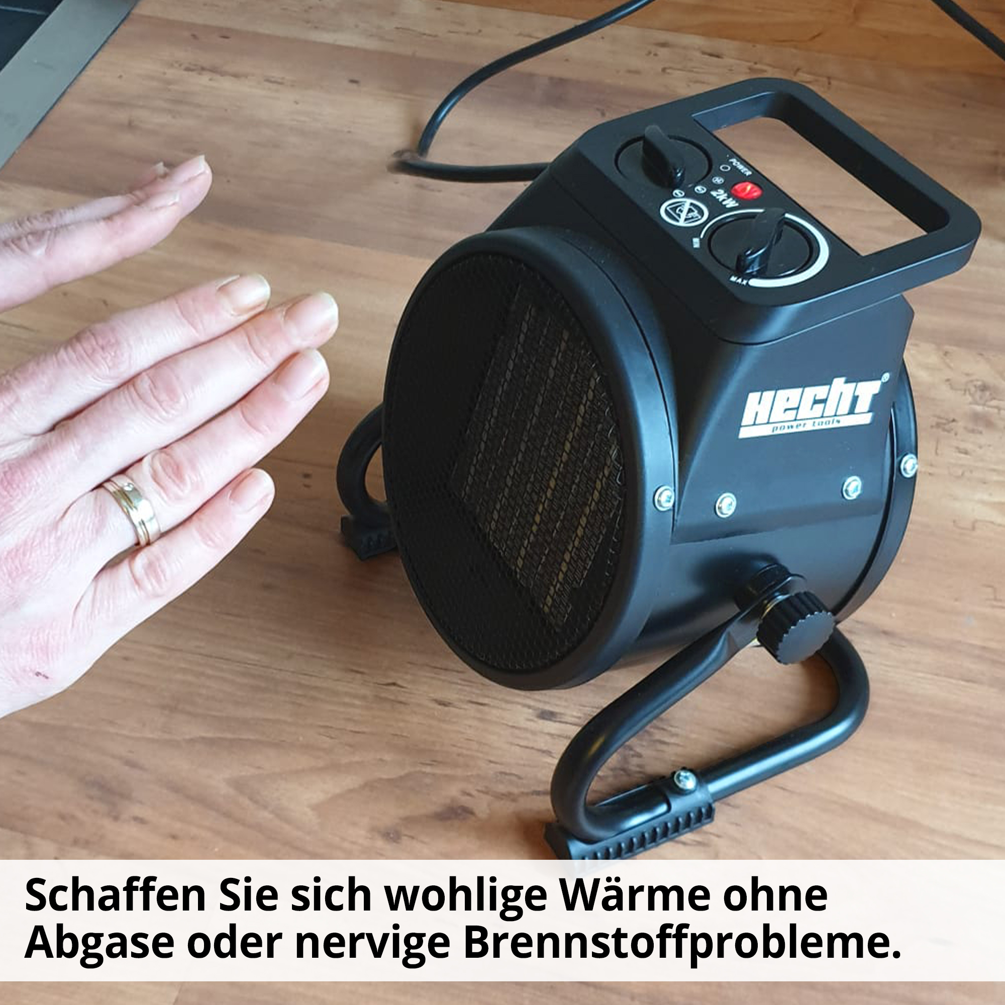 Keramik-Heizlüfter; Wohlige Wärme ohne Abgase