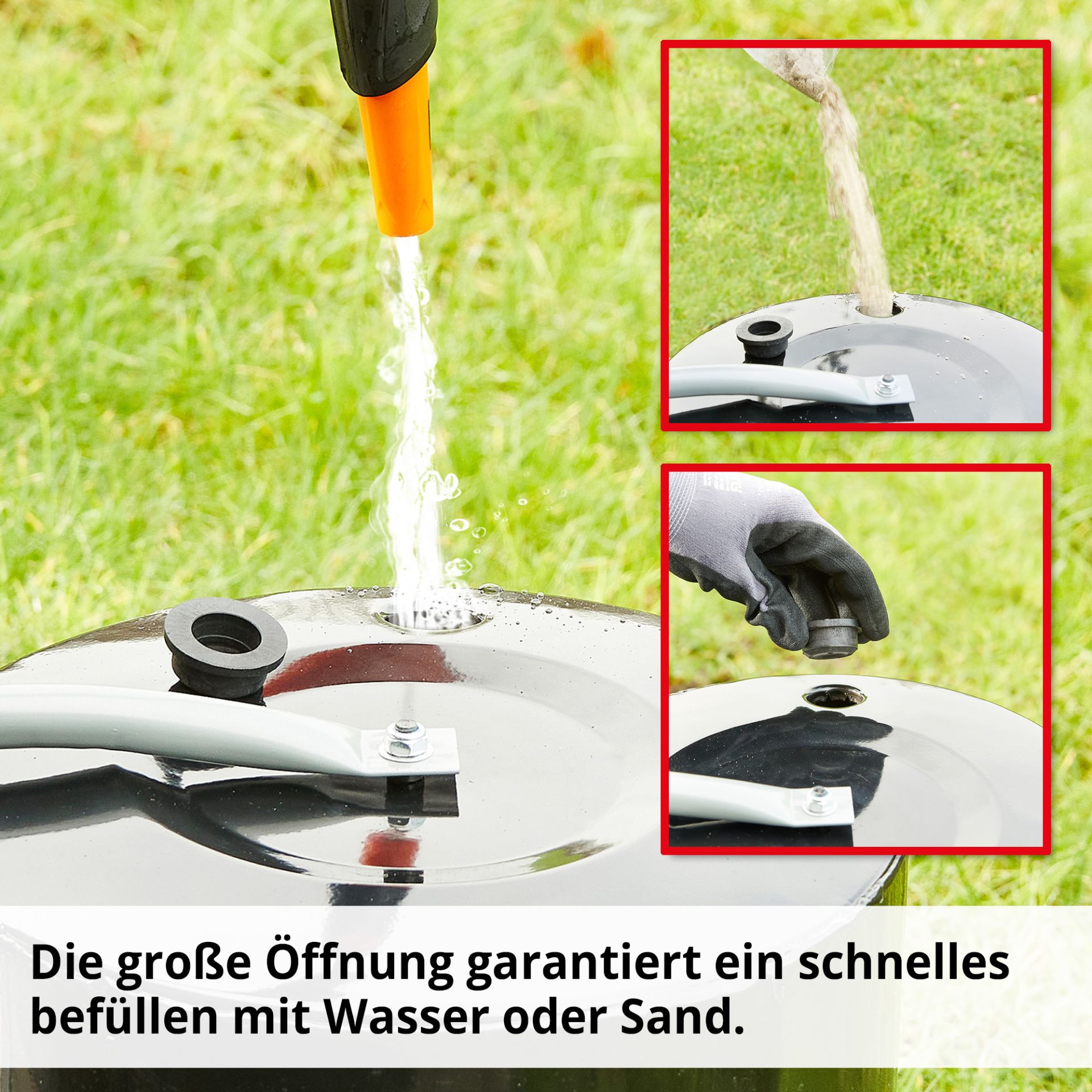 HECHT Gartenwalze »501« Gartenwalze mit einfacher und schnellen Befüllung