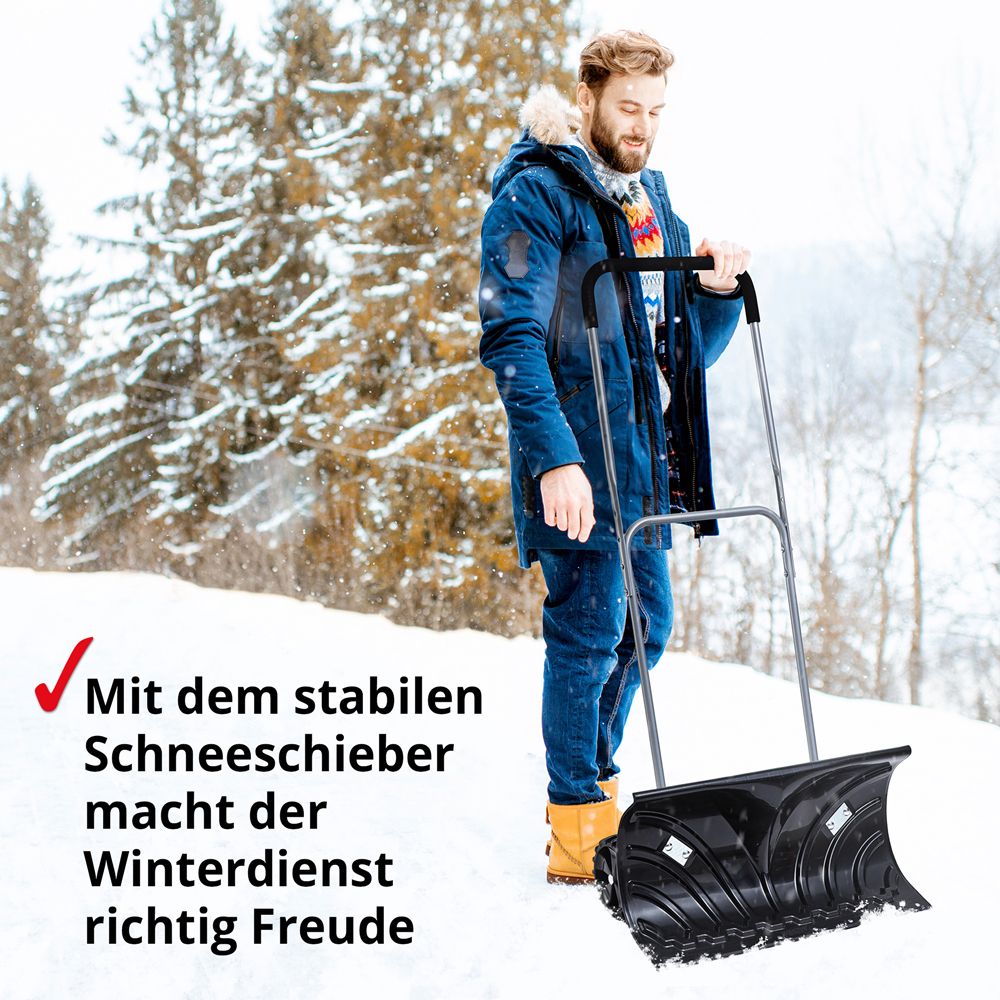 HECHT Schneeschieber 661 GT Stabiler Schneeschieber 