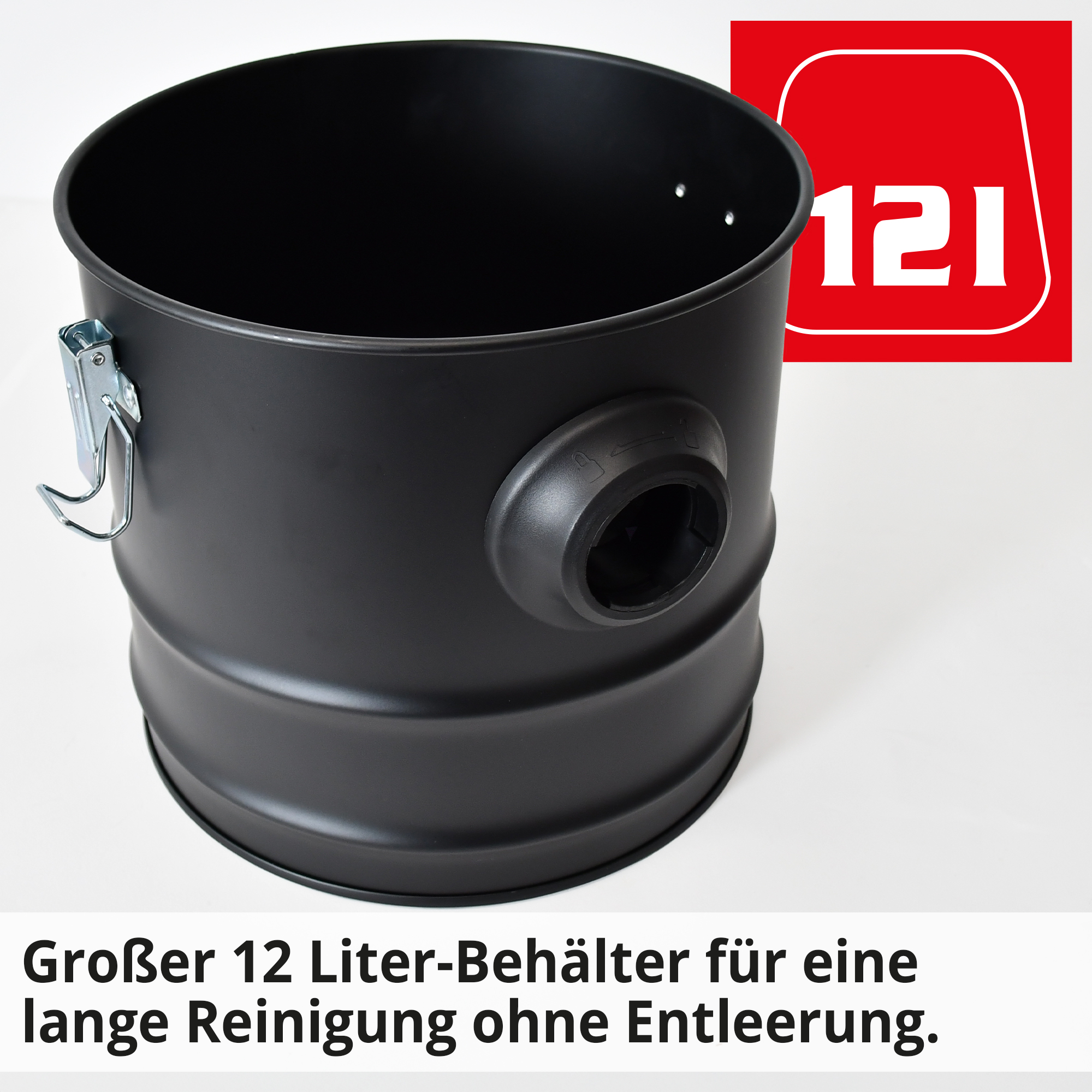 HECHT 12E Aschesauger mit großem Behälter für eine lange Reinigung ohne Entleerung