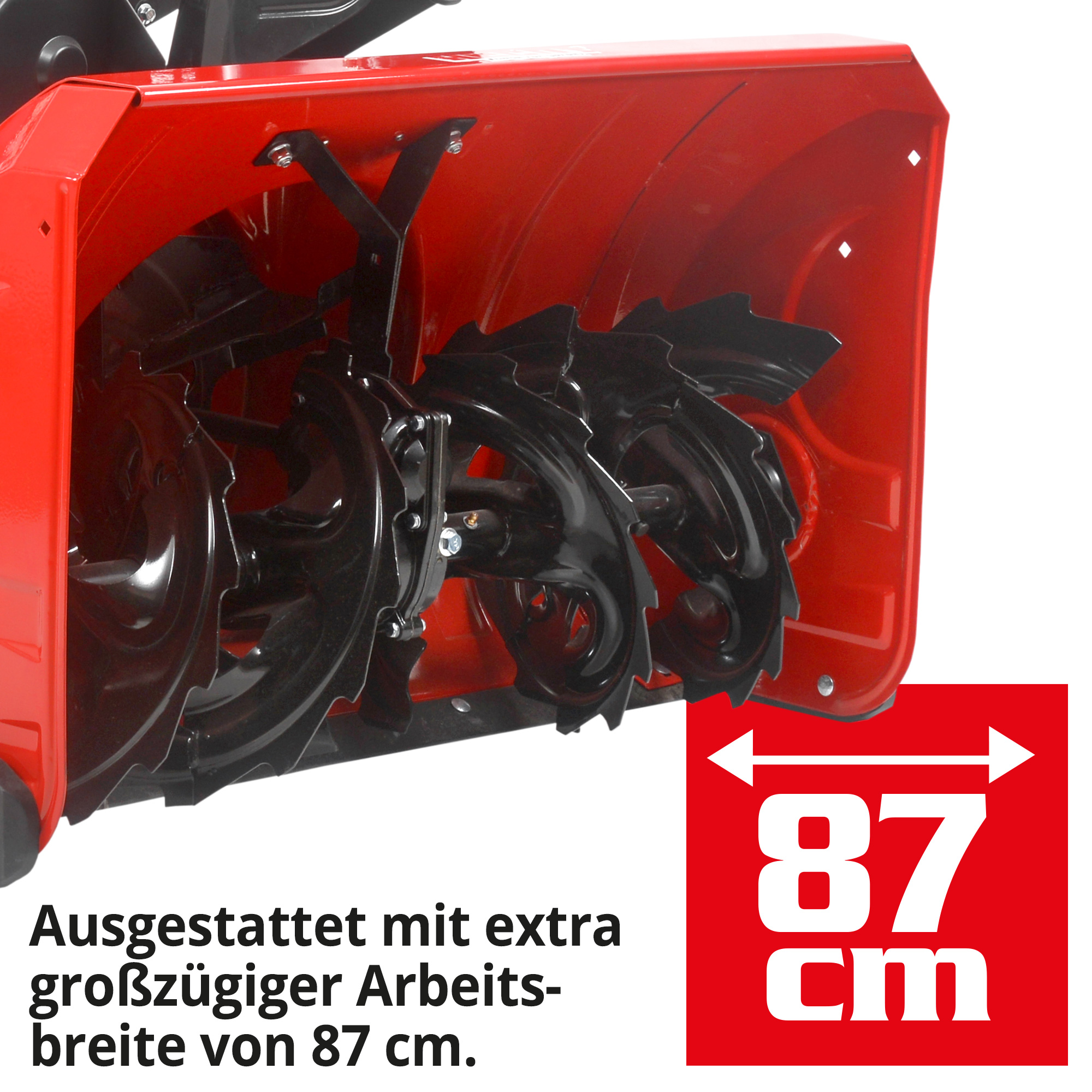 Hecht Benzin-Schneefräse 9334 SQ mit 87cm Arbeitsbreite und Elektrostart