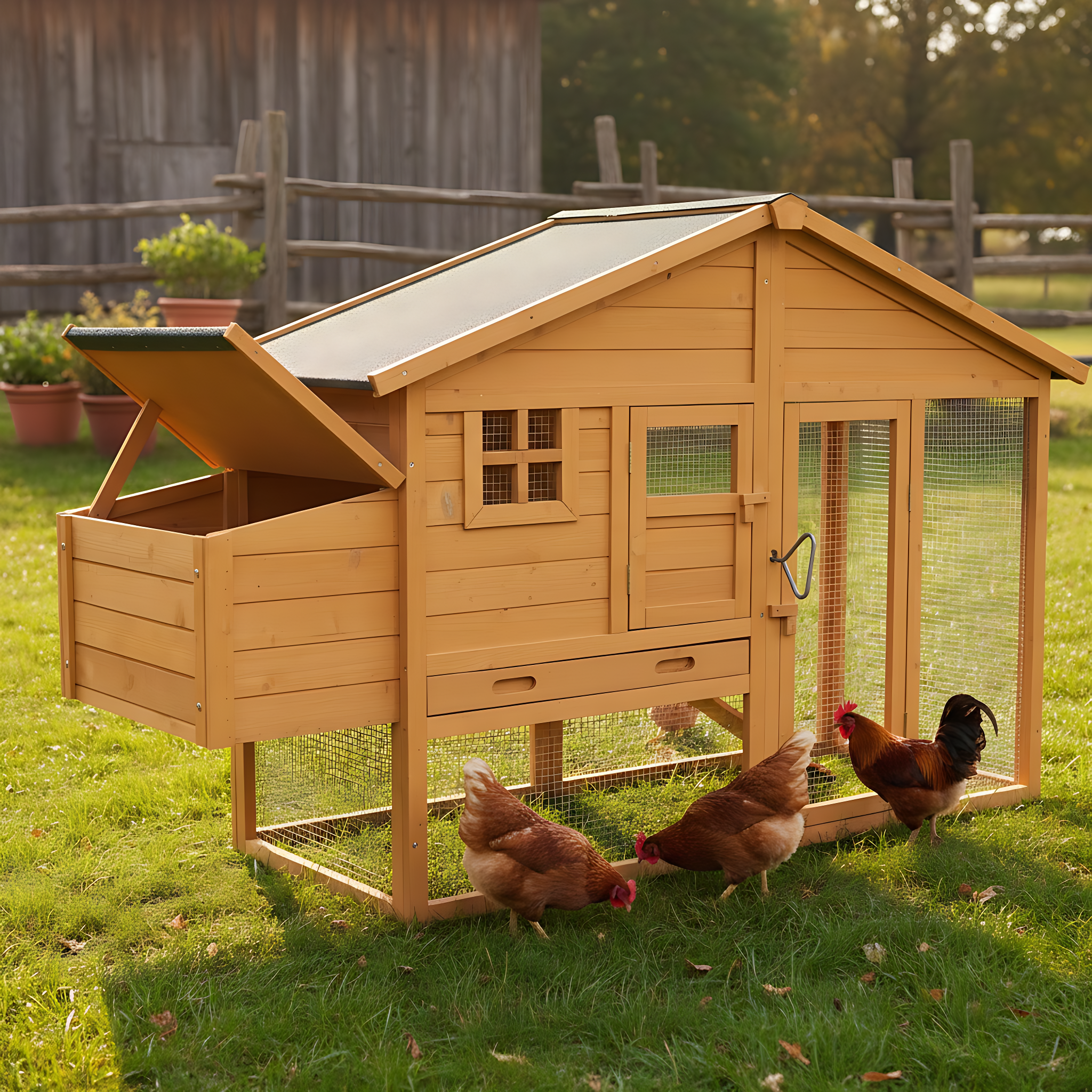 zooprinz Hühnervoliere Luxus Hühnerhaus