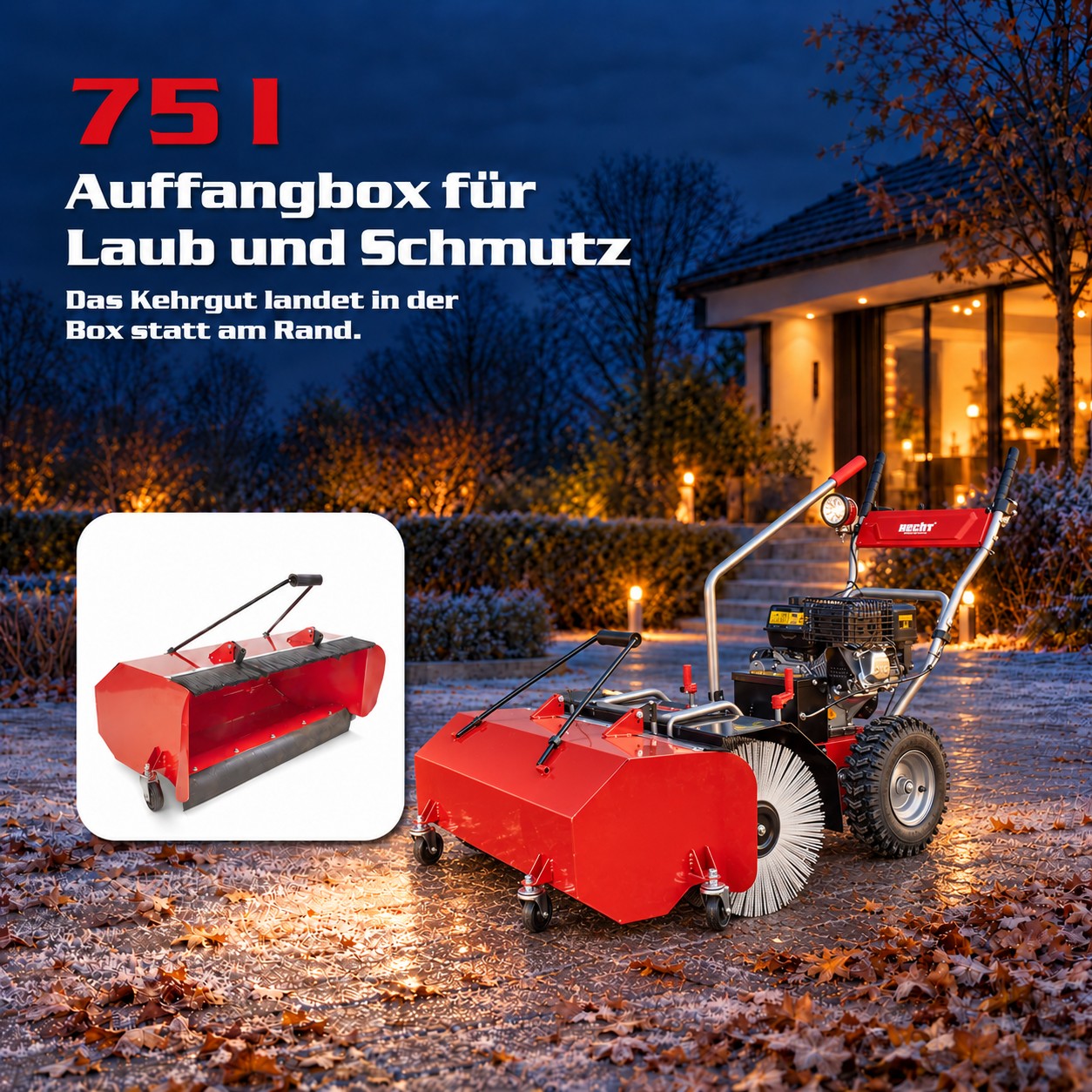HECHT 8680 SE Set 2 Benzin-Kehrmaschine Bild 11 (Dieses Bild wurde mit Hilfe von KI generiert.)