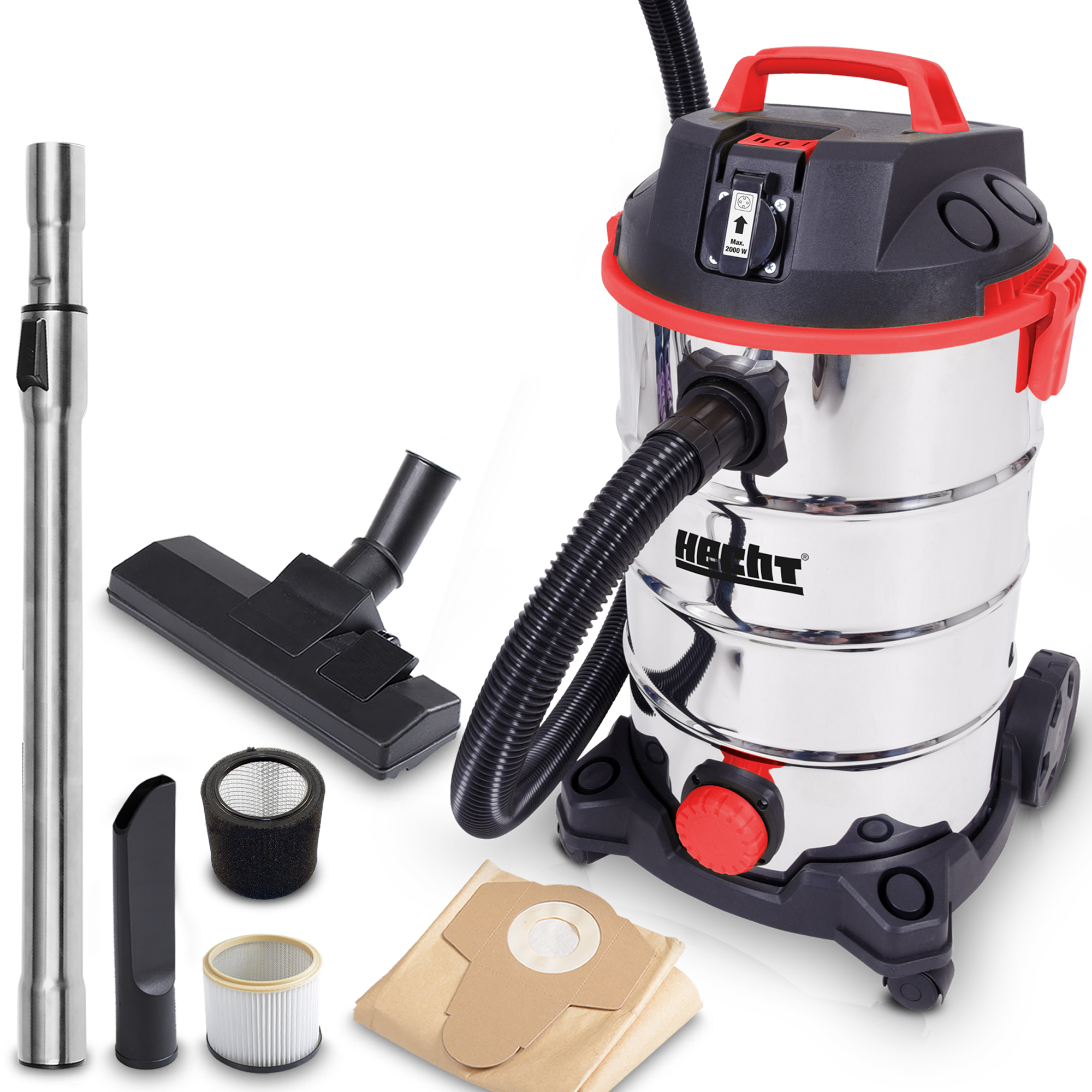 Industriesauger mit komplettem Zubehörset für vielseitige Reinigungsanwendungen Industriesauger mit komplettem Zubehörset für vielseitige Reinigungsanwendungen