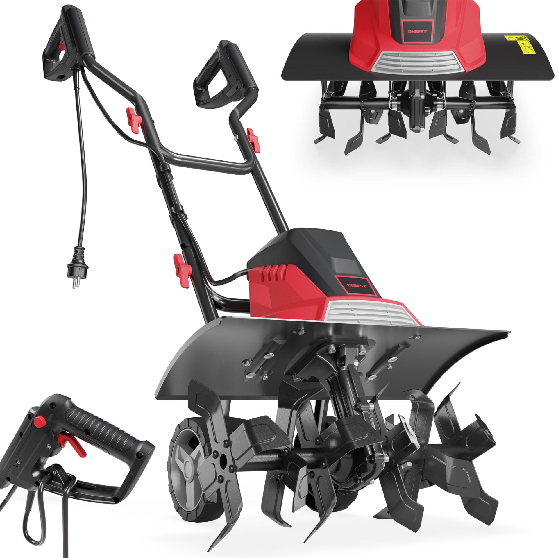 Gartenhacke Elektro T1545 - Mit 24 rotierenden Hackmessern