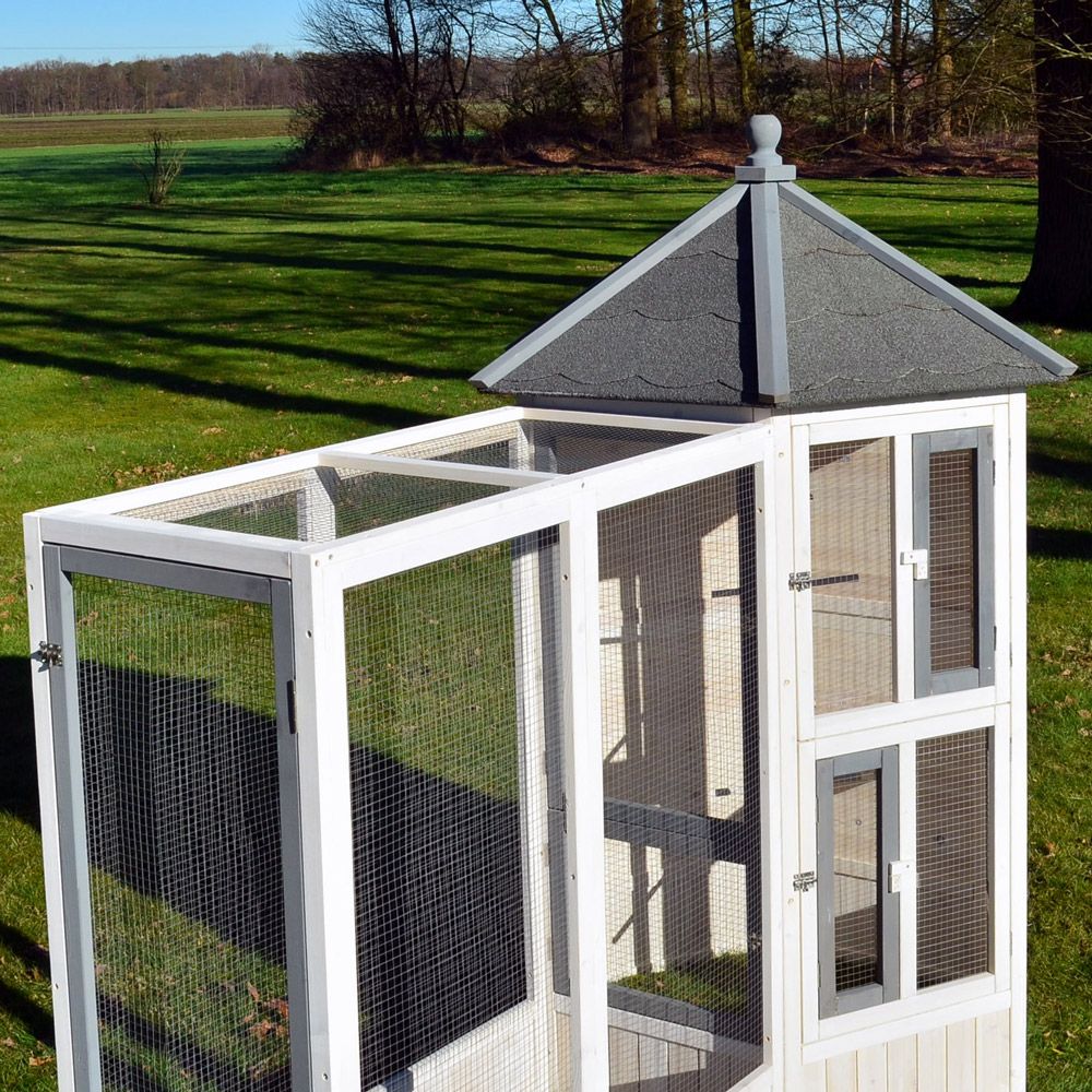 zooprinz Vogelkäfig Luise mit Anbau 114 × 136 × 52 cm für mehr Platz