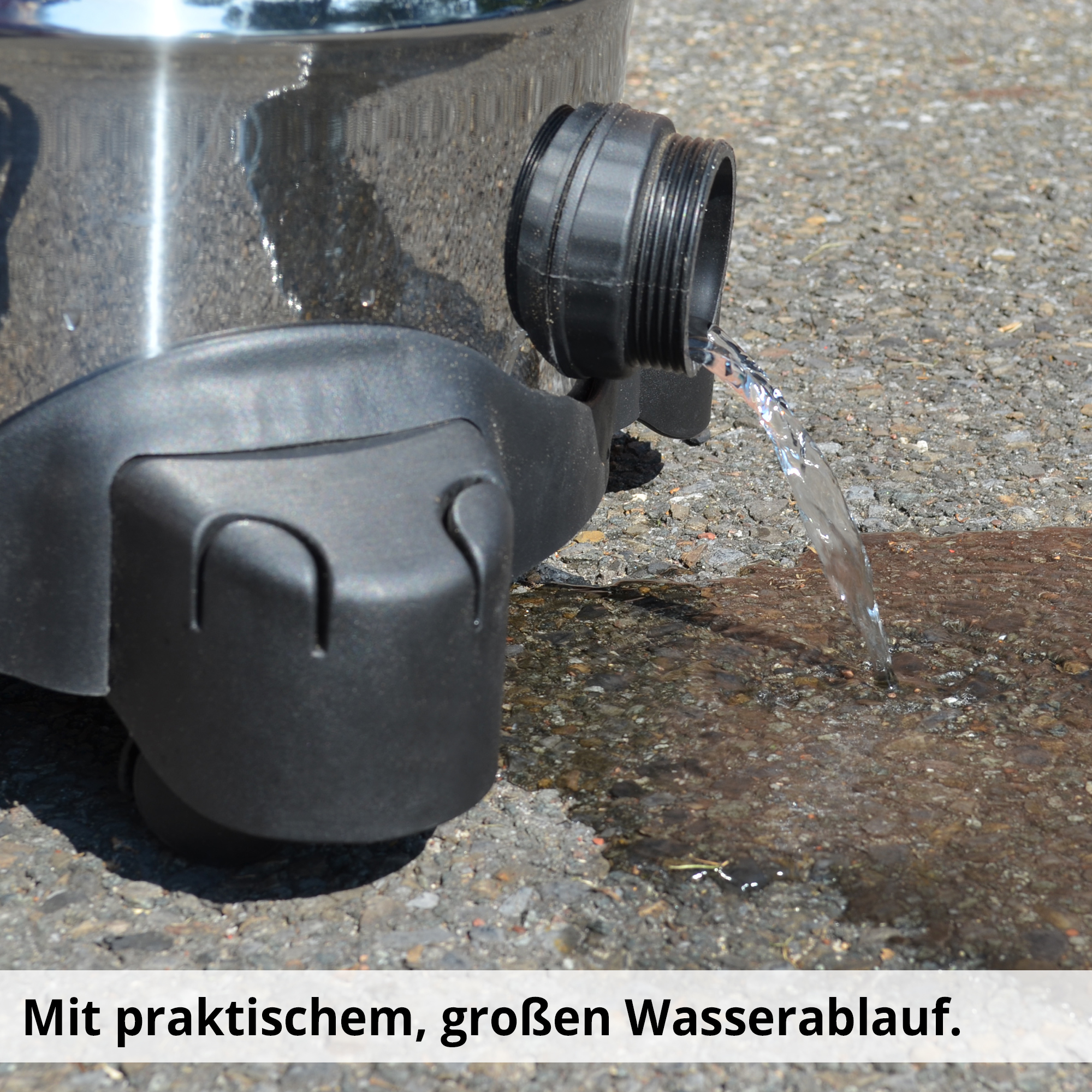 HECHT Industriesauger 8314 Z mit praktischem Wasserablauf