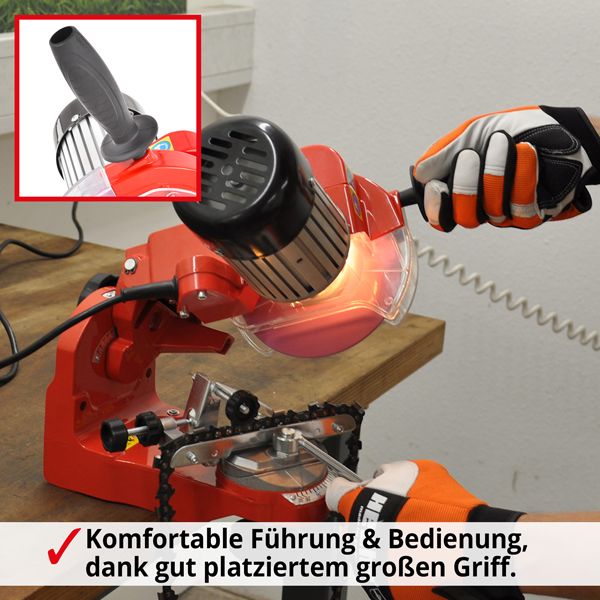 HECHT Kettenschärfgerät 9230 Kettenschärfgerät mit ergonomischen riff