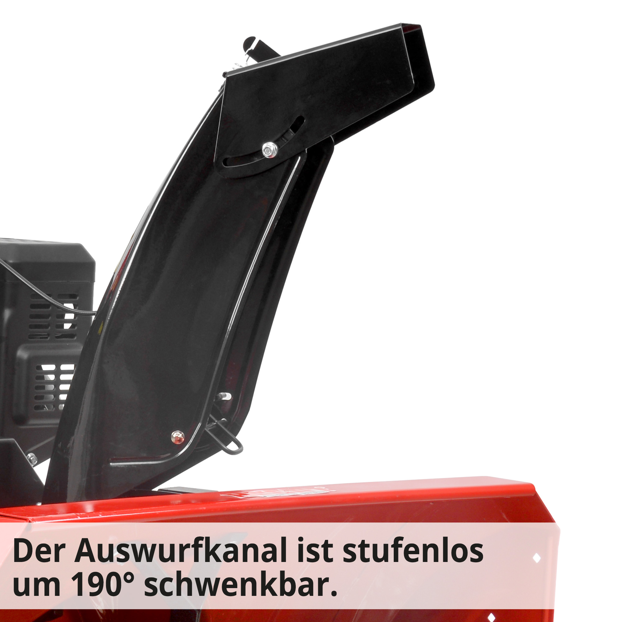 Hecht Benzin-Schneefräse 9534 SQ  mit 190 grad schenkbaren Auswurfkanal 