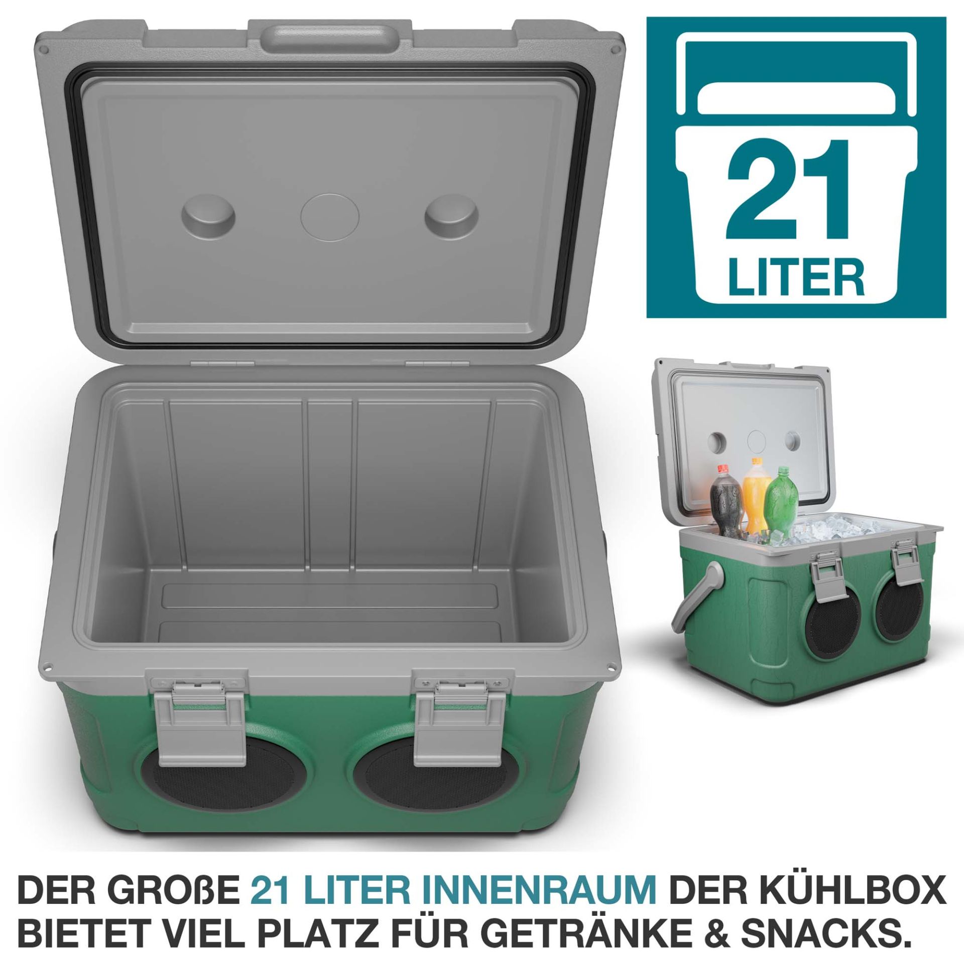 TOM Musikkühlbox CB-210; 21 Liter Innenraum