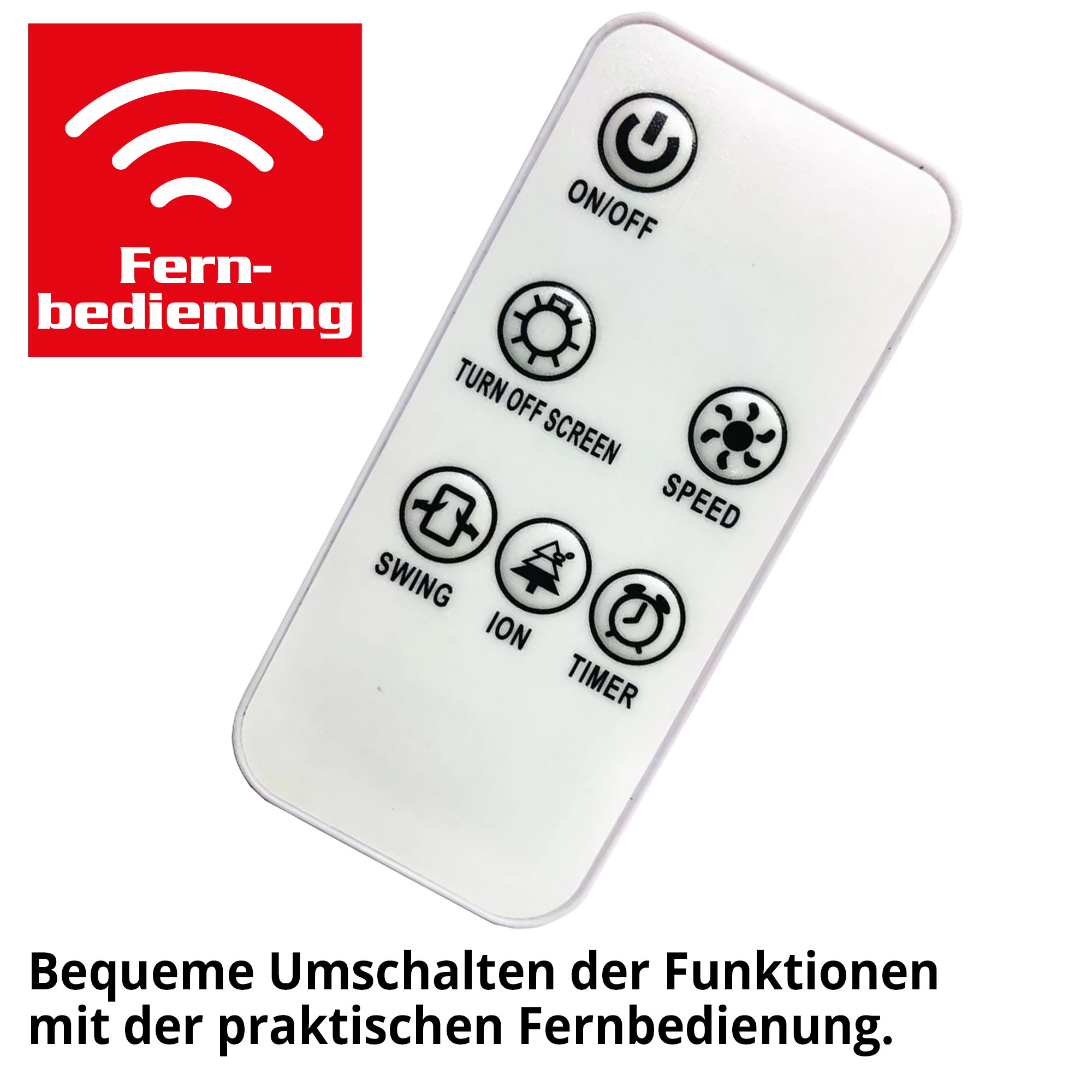 HECHT Turmventilator »3736« Turmventilator mit praktischer Fernbedienung zur leichten Bedienung
