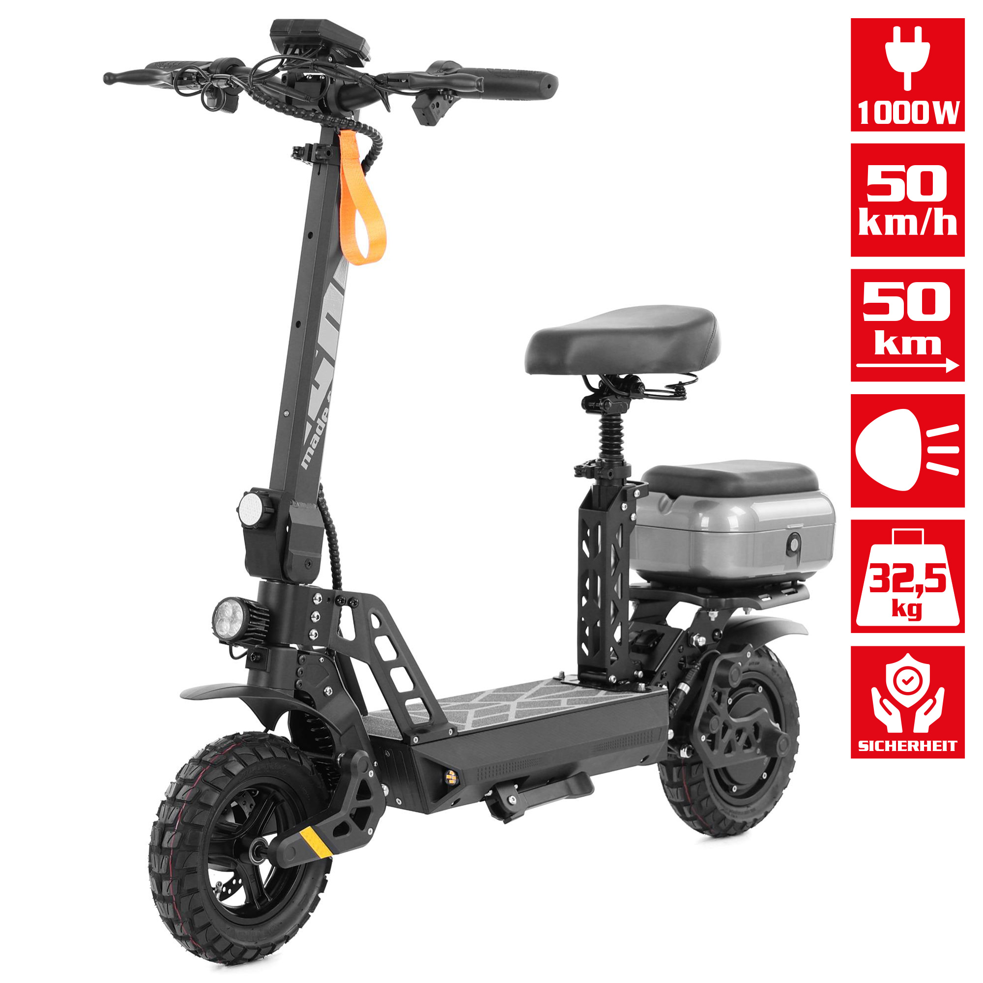 Elektroscooter 50 km/h 50 km 1000W