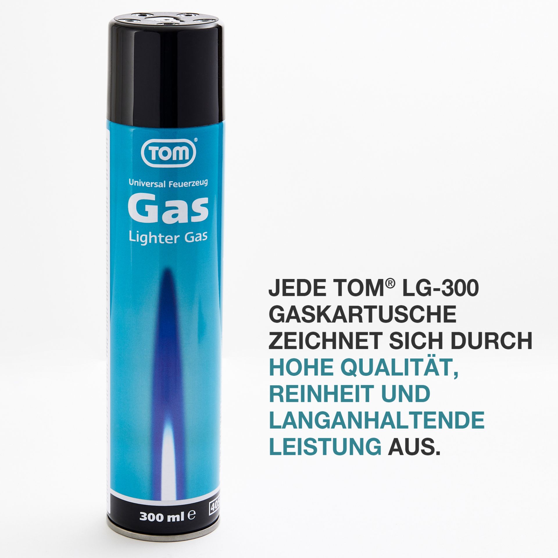 TOM LG-300 Feuerzeug Gas: hohe Qualität, Reinheit und langanhaltende Leistung