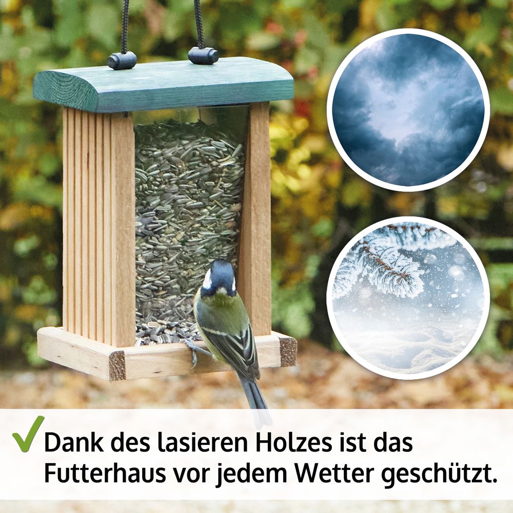 Vogelfutterhaus; wetterbeständig