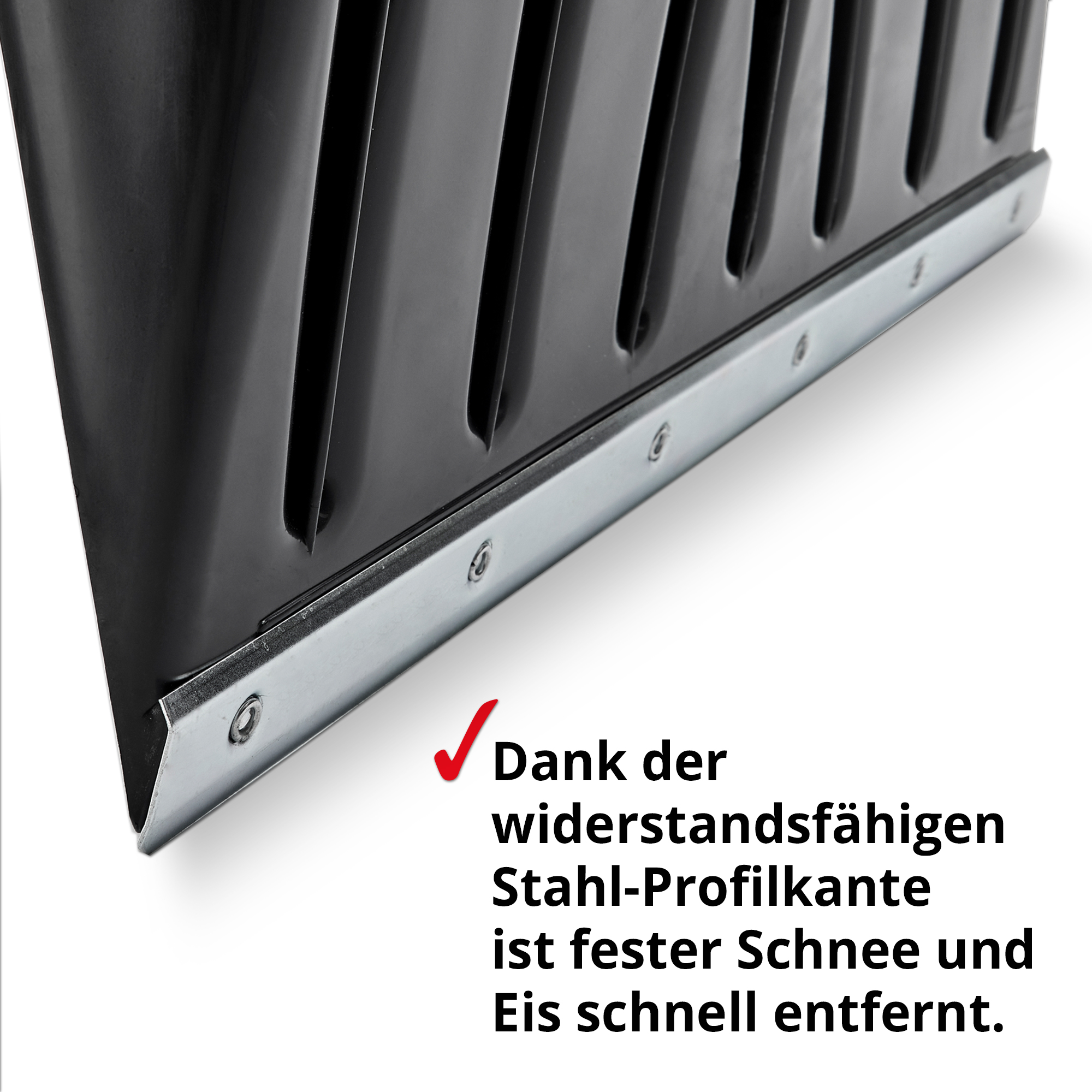 Schneeschaufel  Metallkante