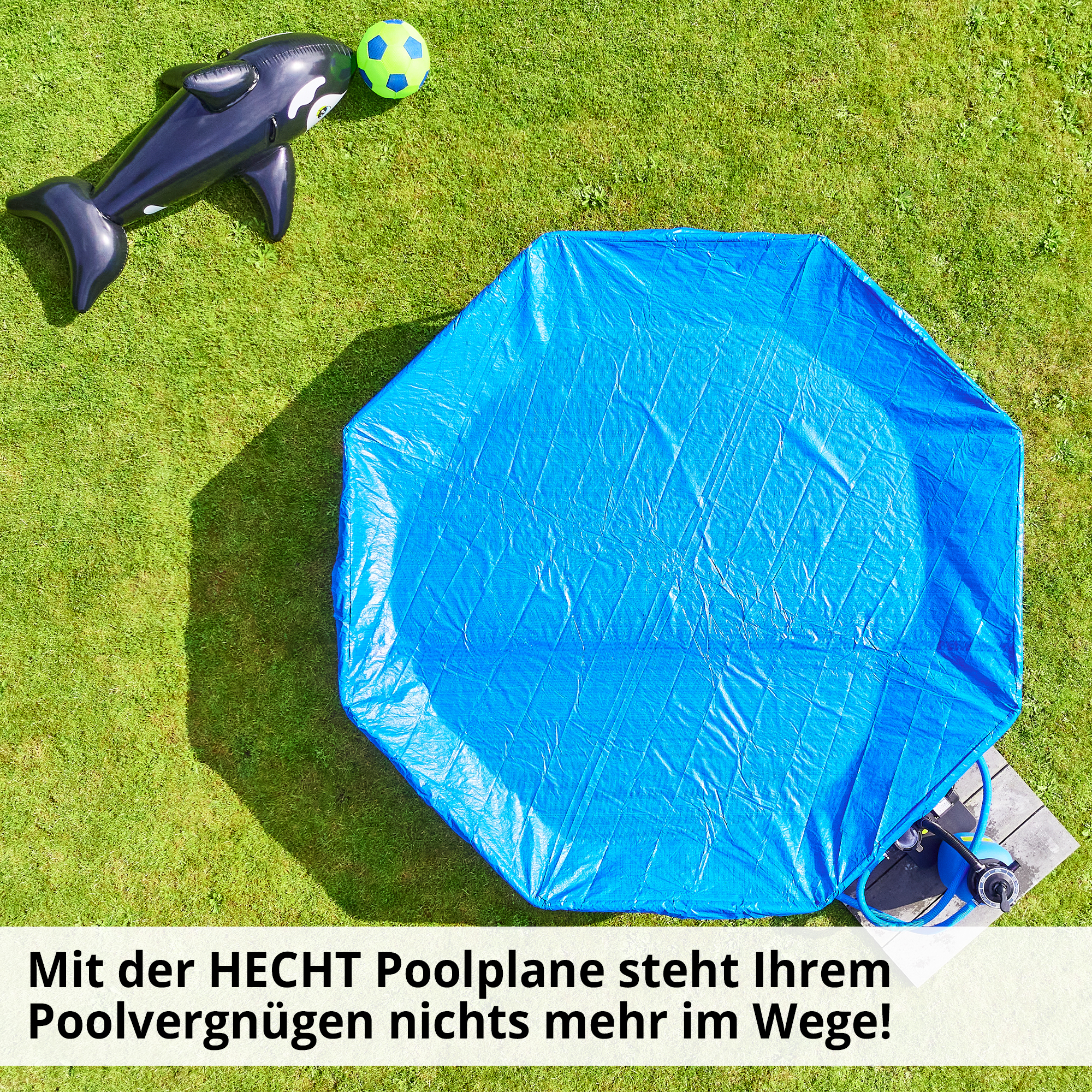 Hecht 000300 Poolabdeckung; Damit steht Ihrem Poolvergnügen nichts mehr im Wege