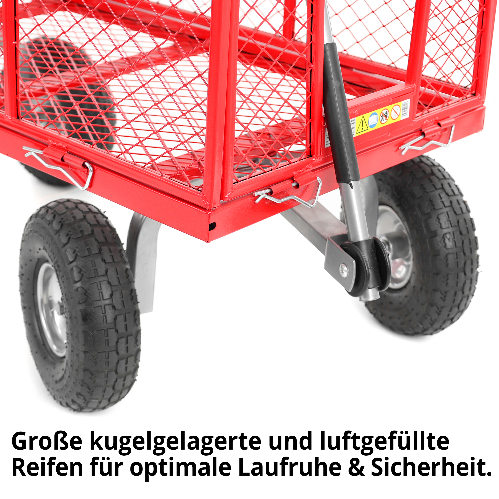 Hecht Transportwagen mit Kugelgelagerten Räder für Optimale Laufruhe 