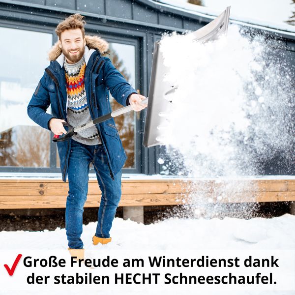 HECHT Schneeschaufel »465 AL« Schneeschaufel für Freude am Schneeschippen 