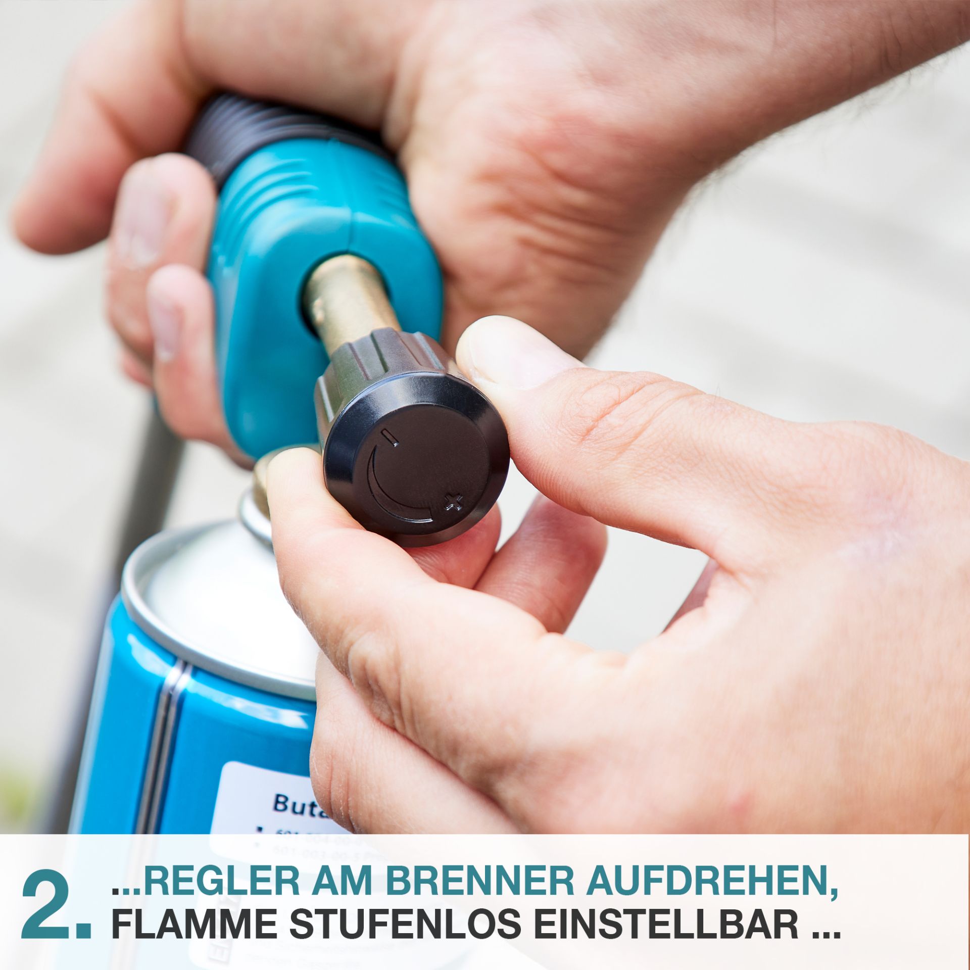 TOM UB-200 Unkrautbrenner; Flamme stufenlos einstellbar