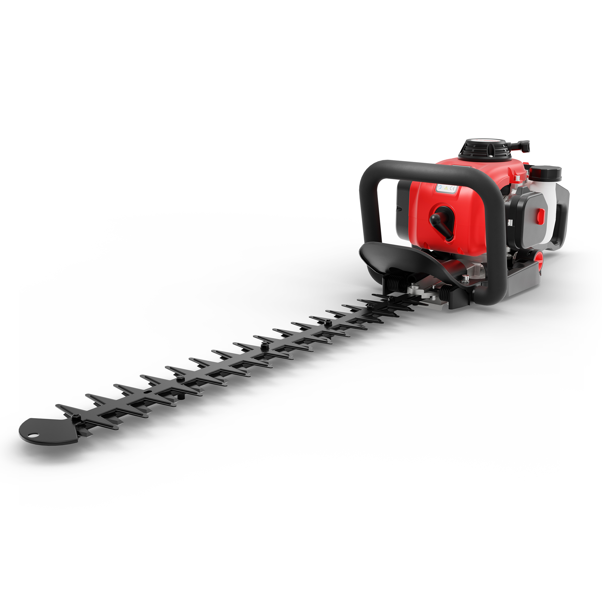 ONBEST HT6275 Benzin-Heckenschere aufgestellt