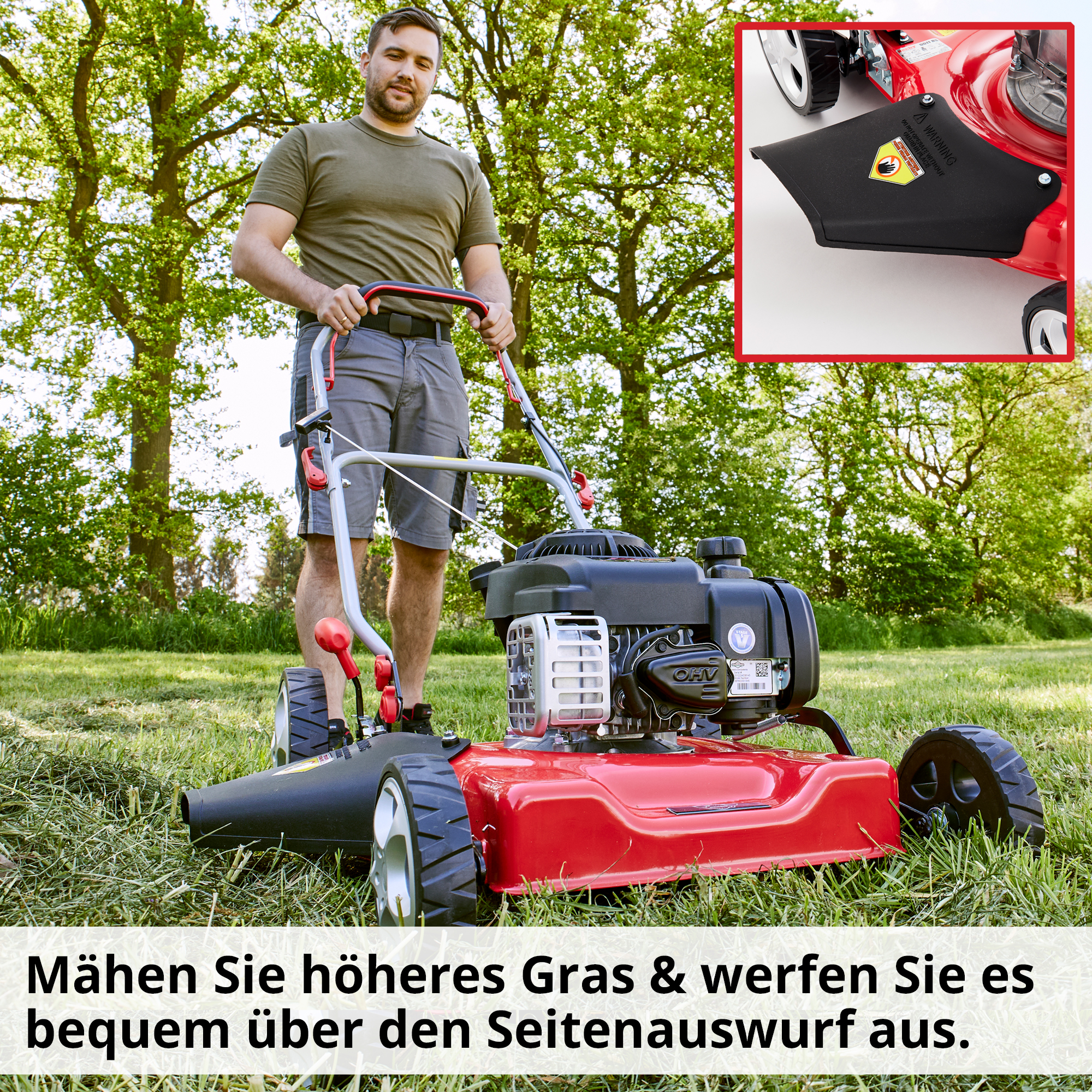 Hecht Benzin-RAsenmäher 511 BS mit Seitenauswurf 