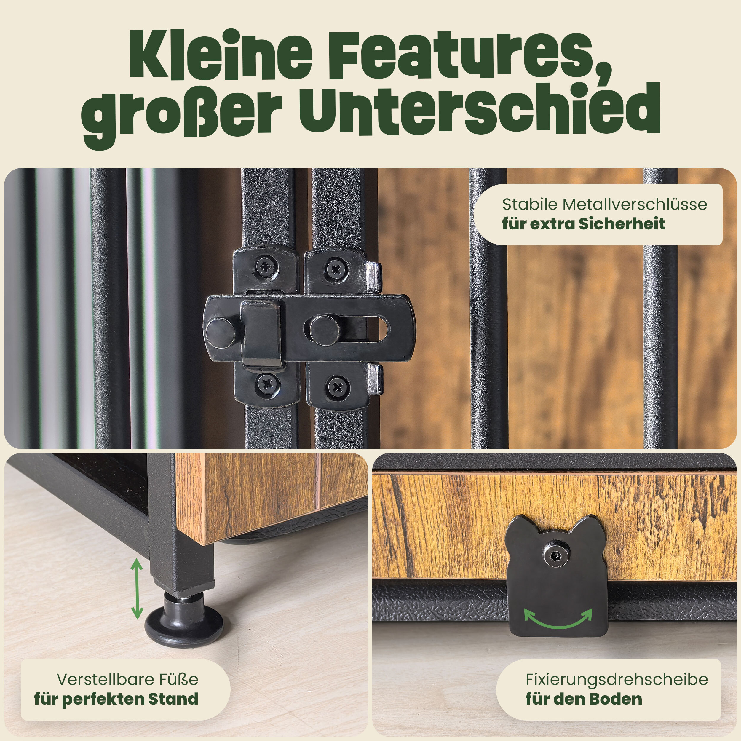 Hundemöbel zooprinz max harmonisch im Wohnraum nutzbar als Deko und Rückzugsort