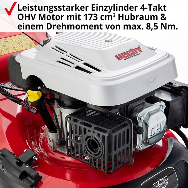 HECHT Benzin Rasenmäher »5534 SWE« Benzin Rasenmähermit leistungsstarkem Motor