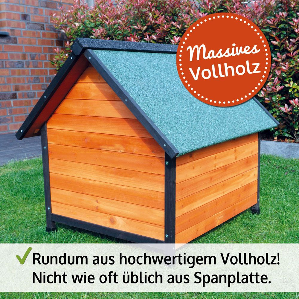 Hundehütte Luna L; hochwertiges Vollholz