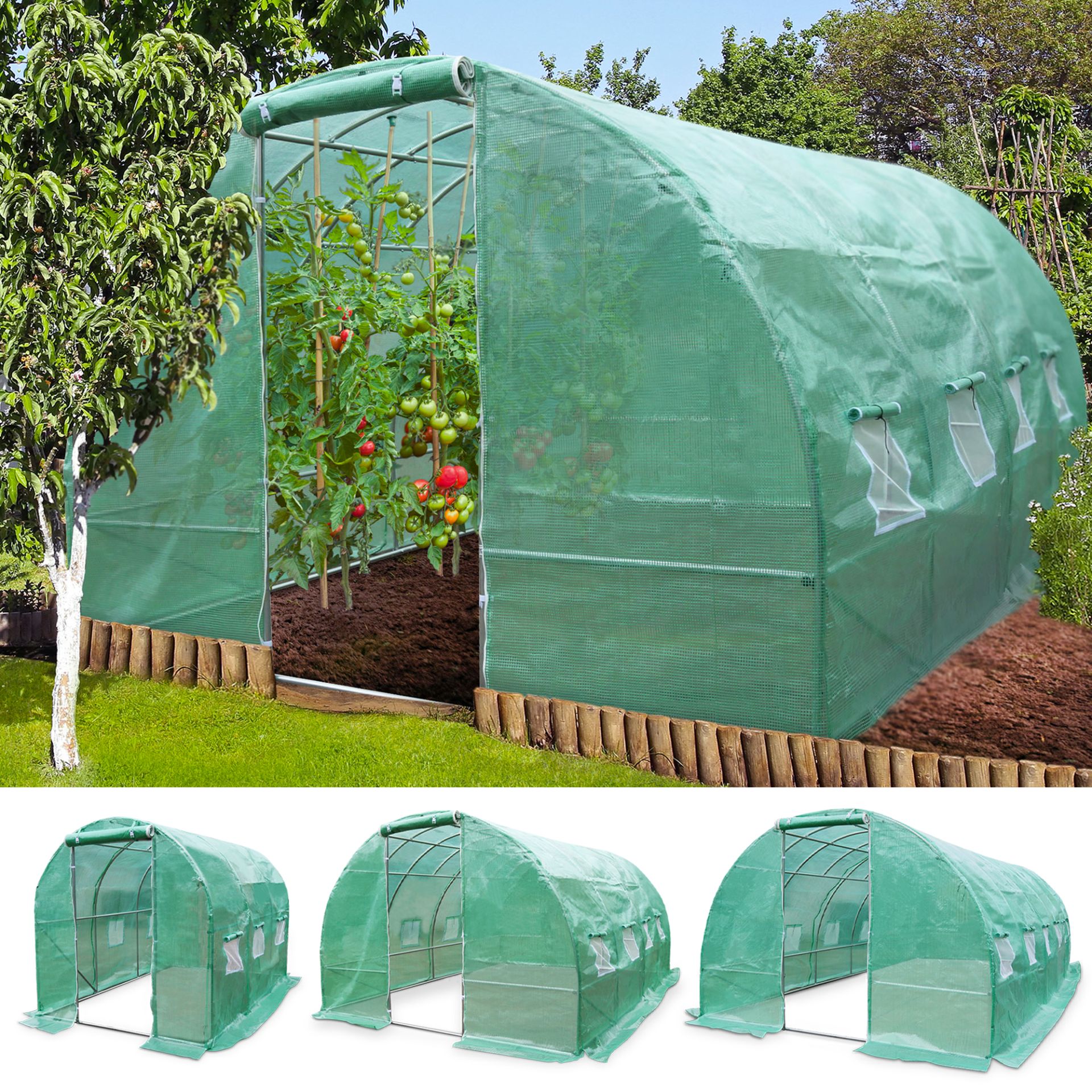 TOM Gewächshaus GH-1800; in drei Größen erhältlich TOM Gewächshaus GH-1800; in drei Größen erhältlich