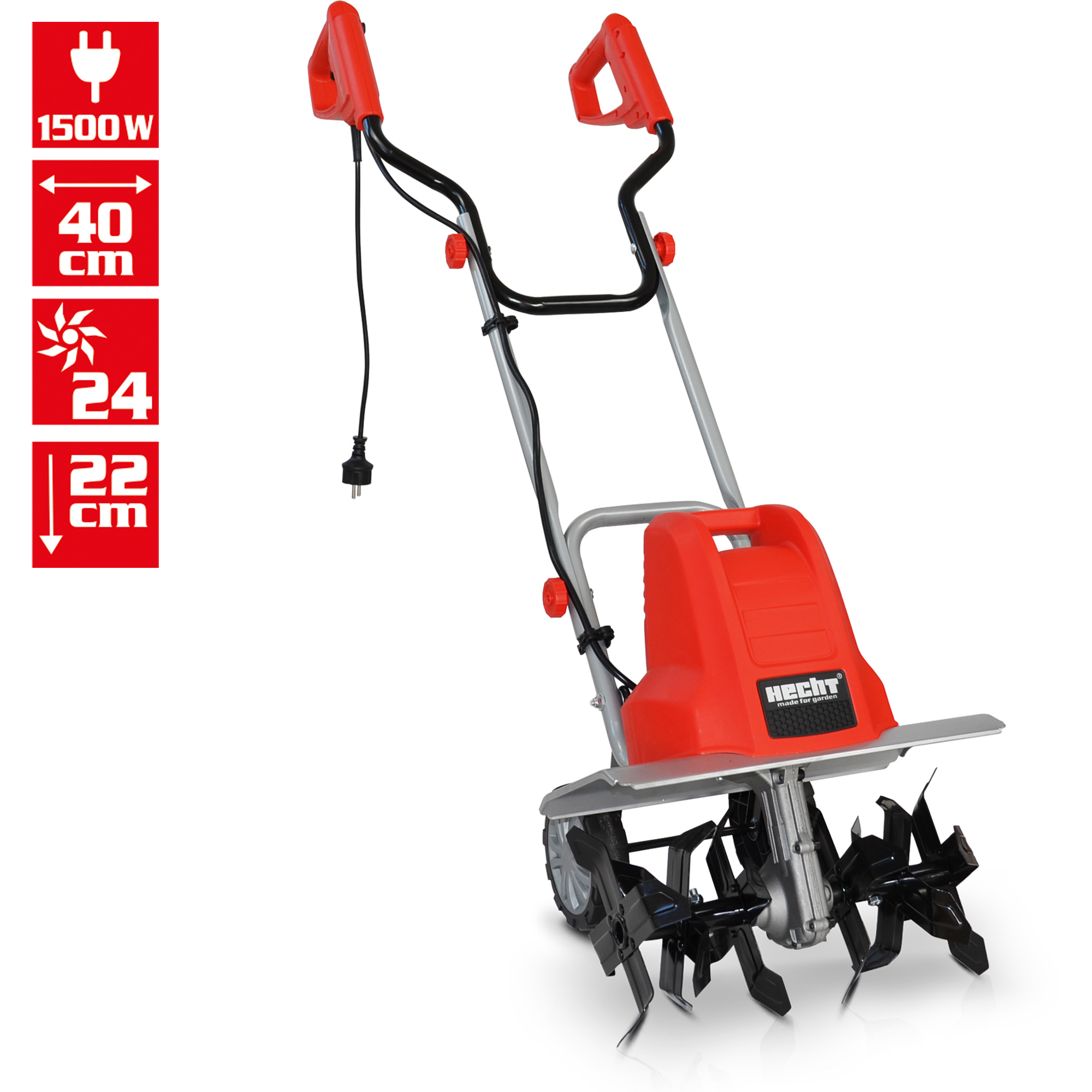 Gartenhacke; Betrieb über eine 230 - 240 V Stromversorgung