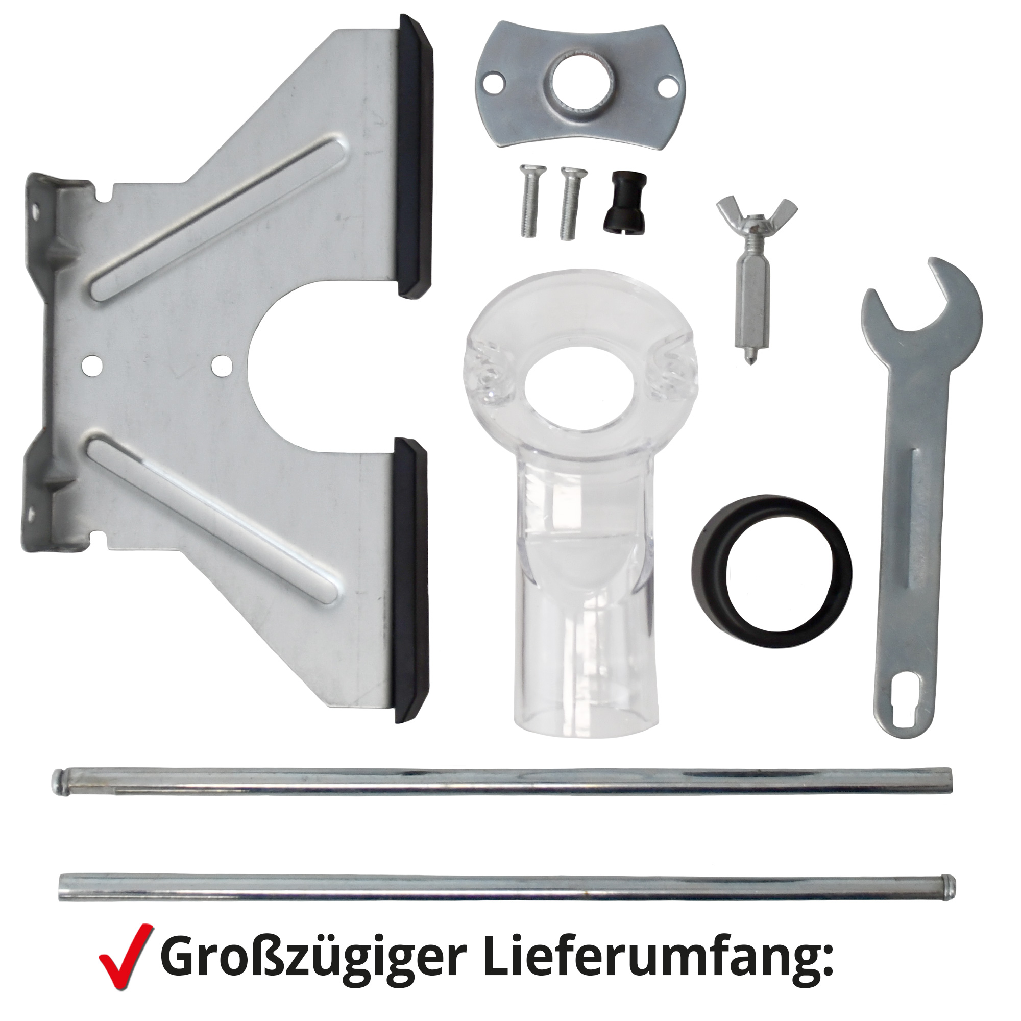 Hecht 1795 Oberfräse; Großzügiger Lieferumfang; Inklusive Zubehör