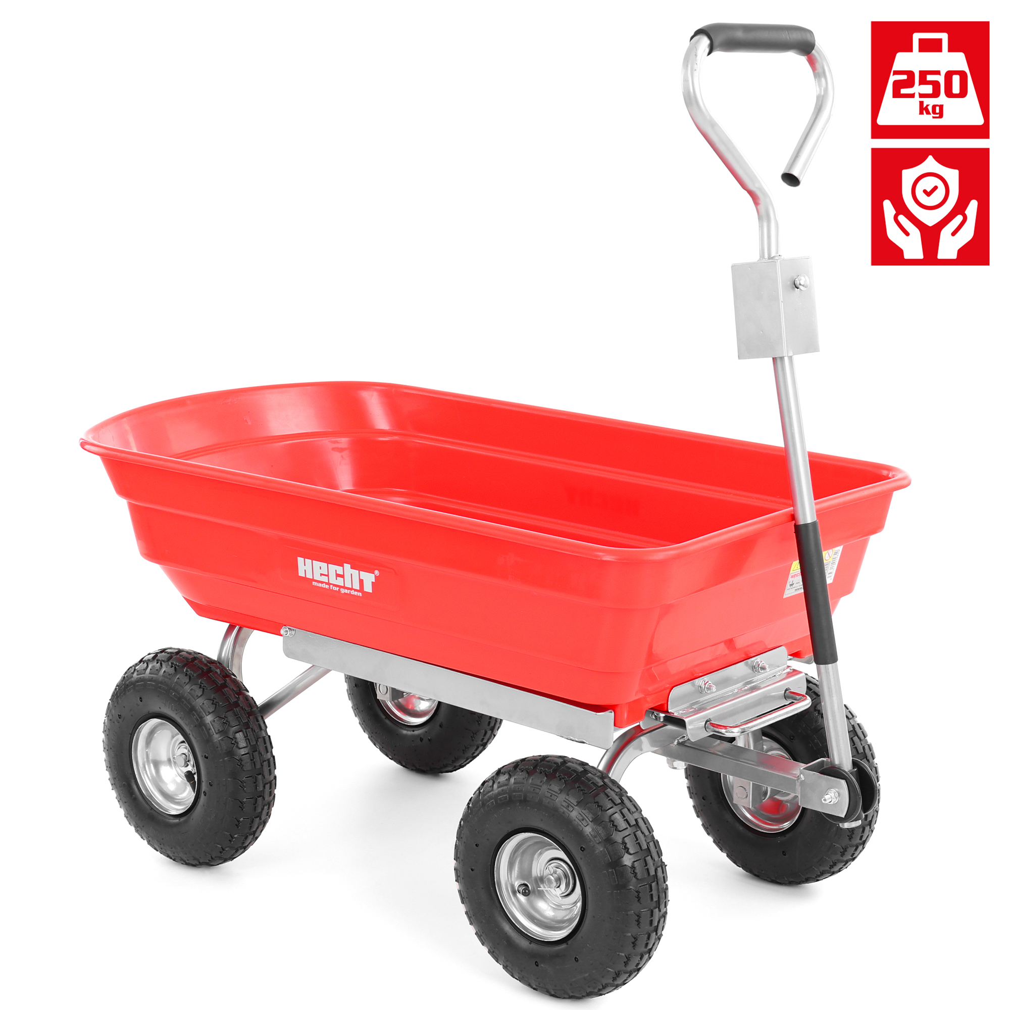 Transportwagen HECHT mit Tragkraft von 250 kg – ideal für schwere Lasten und Gartenbedarf