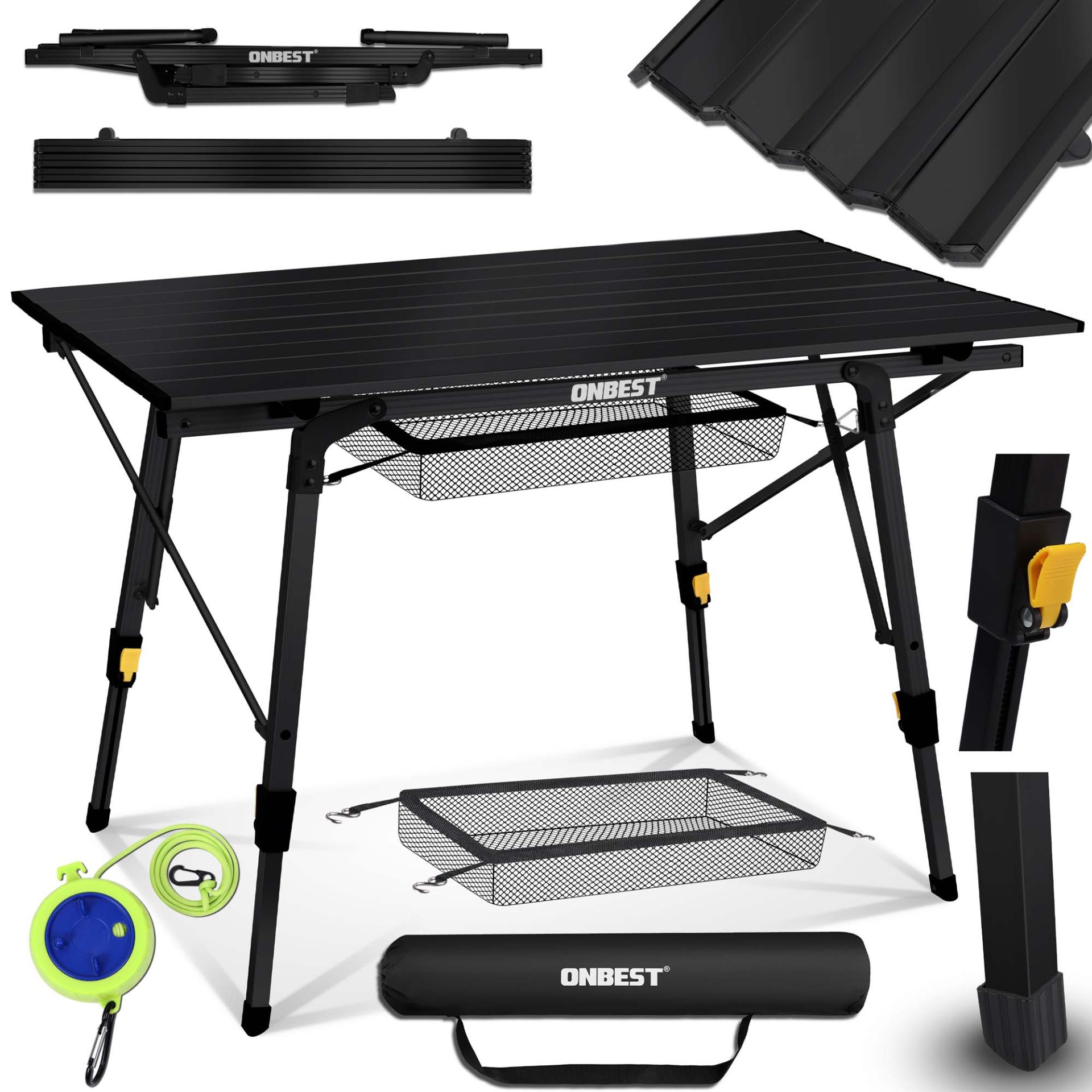 ONBEST, Klapptisch Norderney schwarz, Artikelnummer 44139