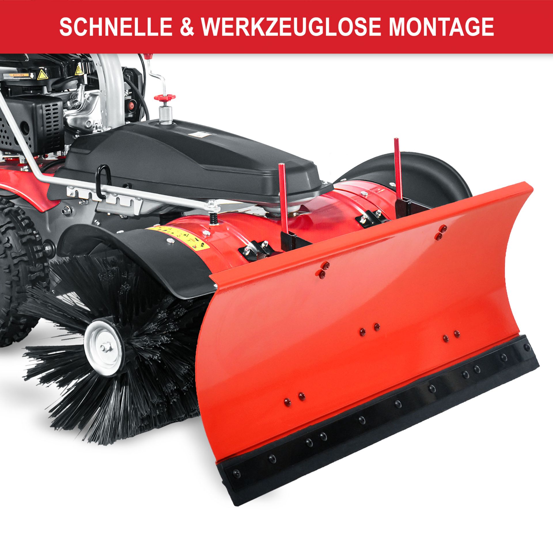 Schneeschild 105 cm - Schnelle und werkzeuglose Montage
