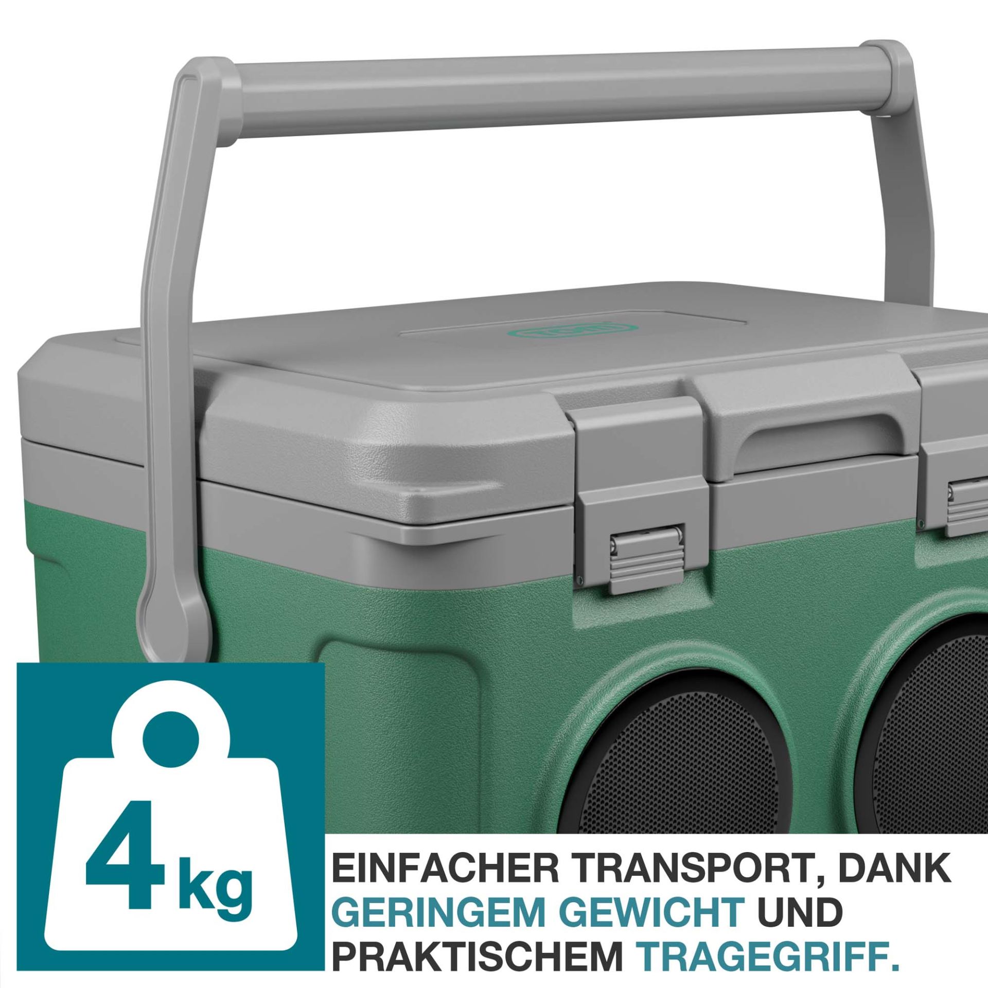 TOM Musikkühlbox CB-210; 4 Kilogramm geringes Gewicht und praktischer Tragegriff