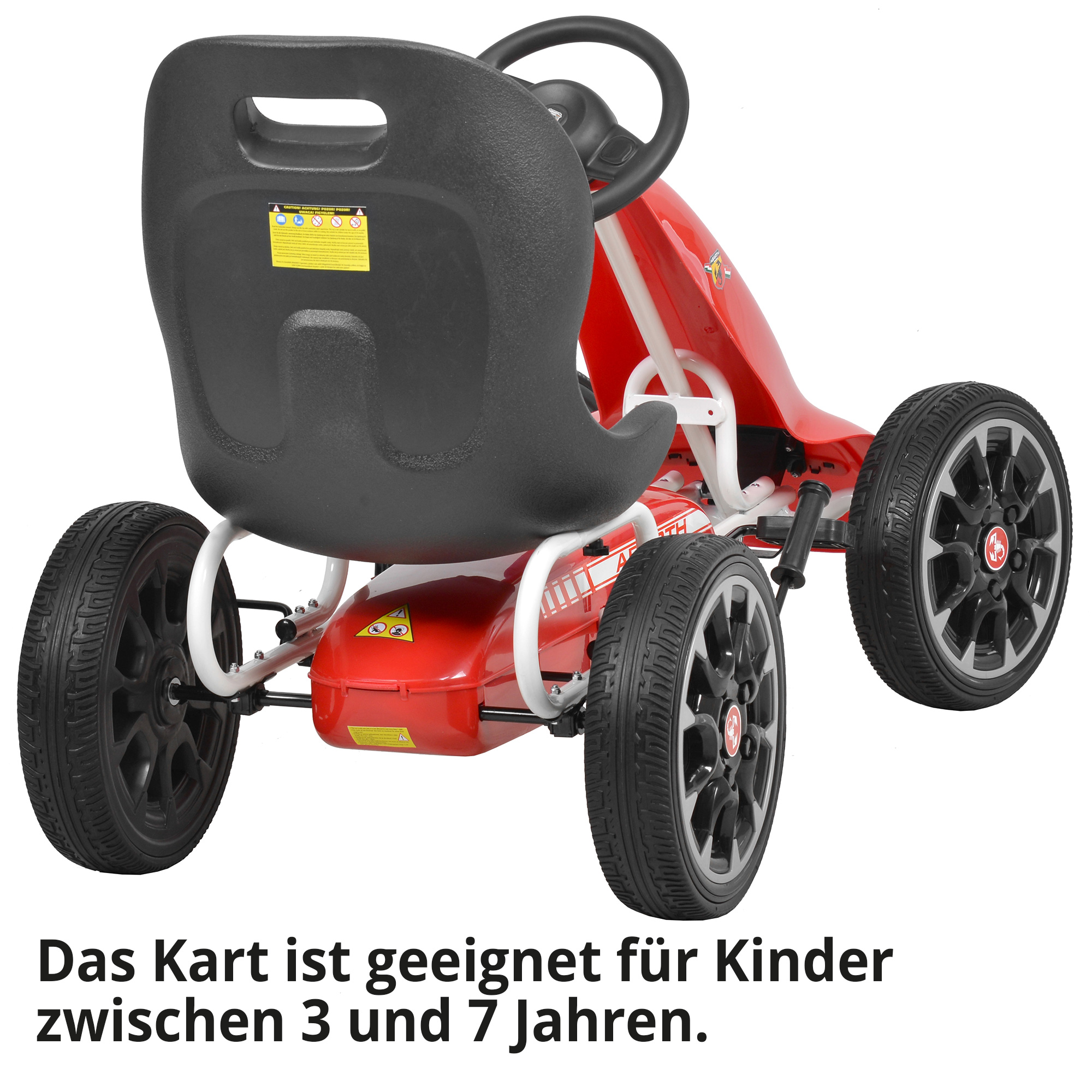 HECHT ABARTH Tretkart Red Tretkart für Kinder bis 7 jahre