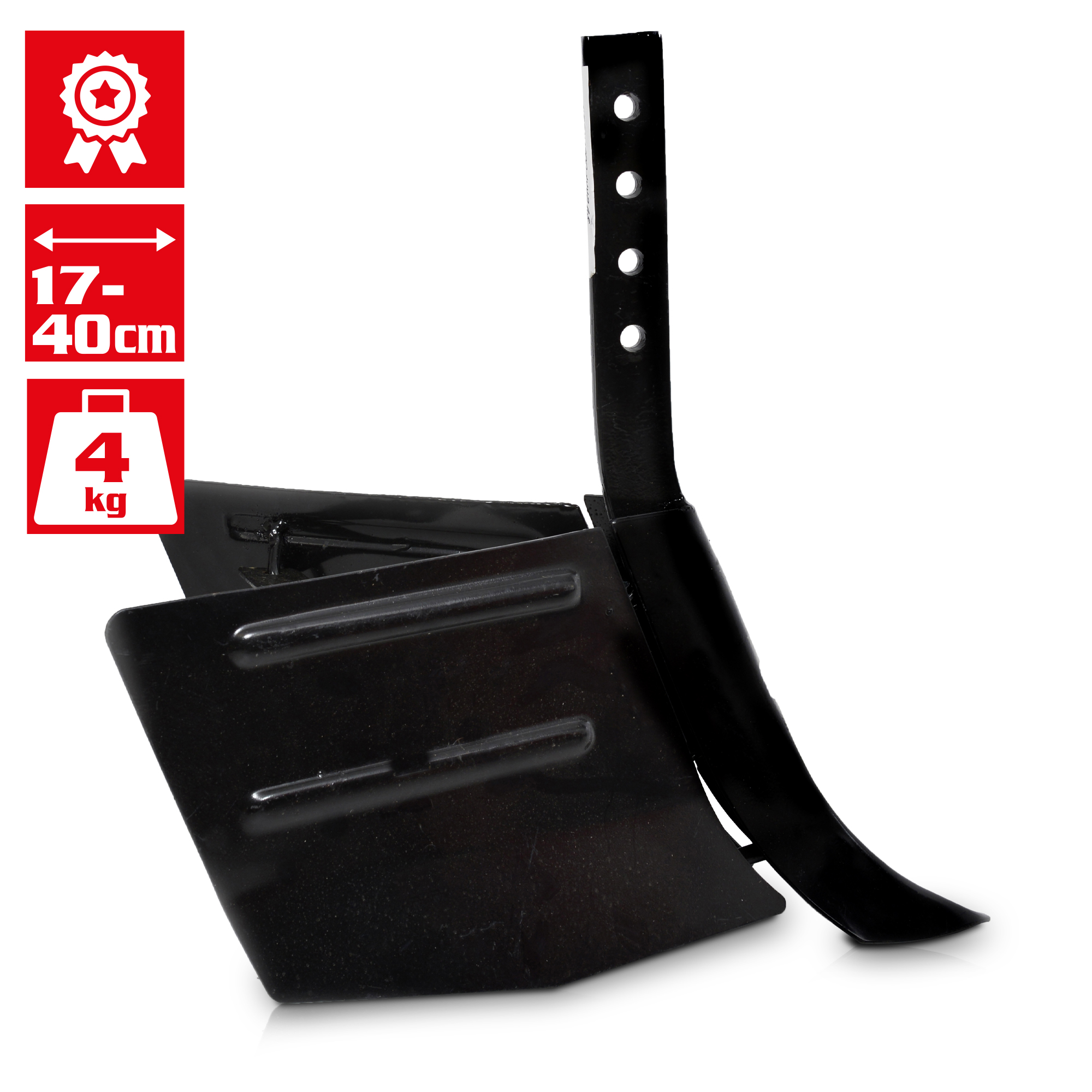 Pflug; 17 bis 40 Zentimeter Arbeitsbreite, 4 Kilogramm