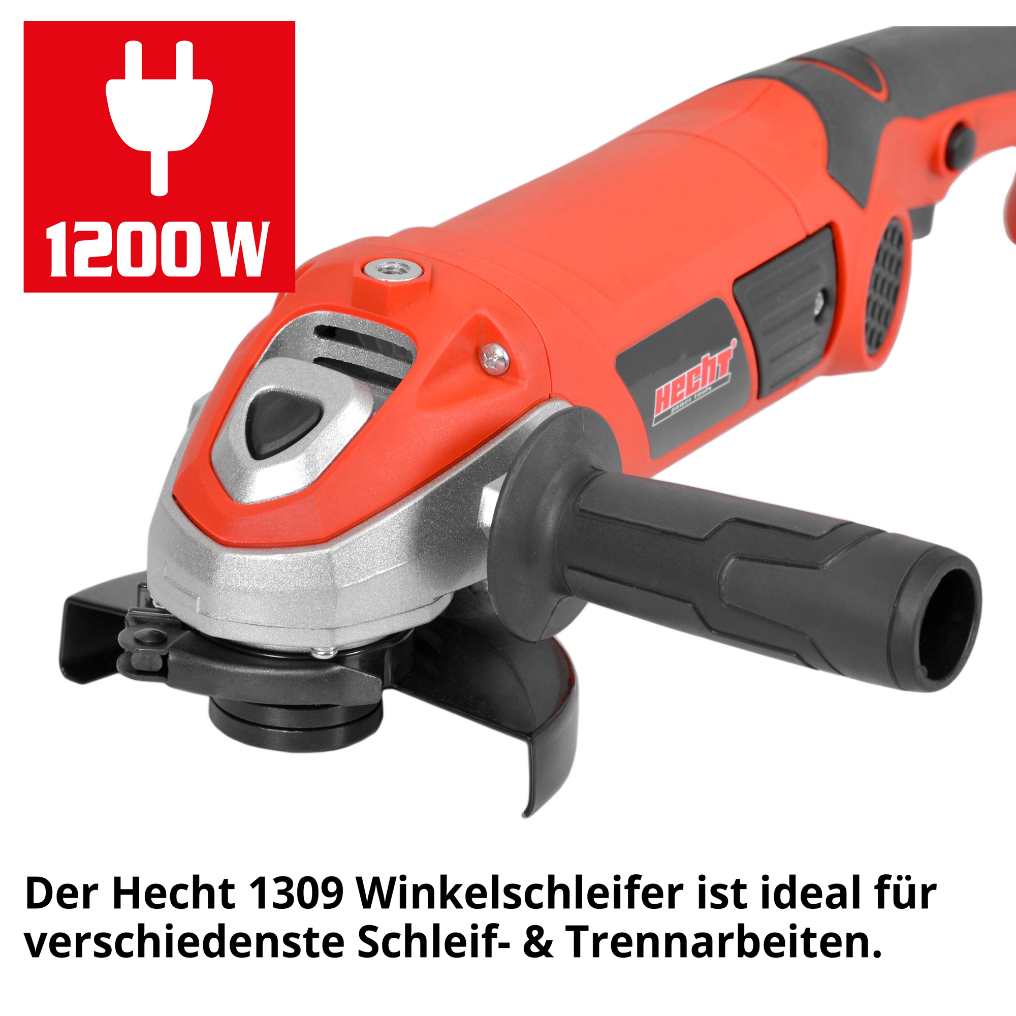 Trennschleifer; 1200 Watt Motor für kraftvolle Trenn- und Schleifarbeiten