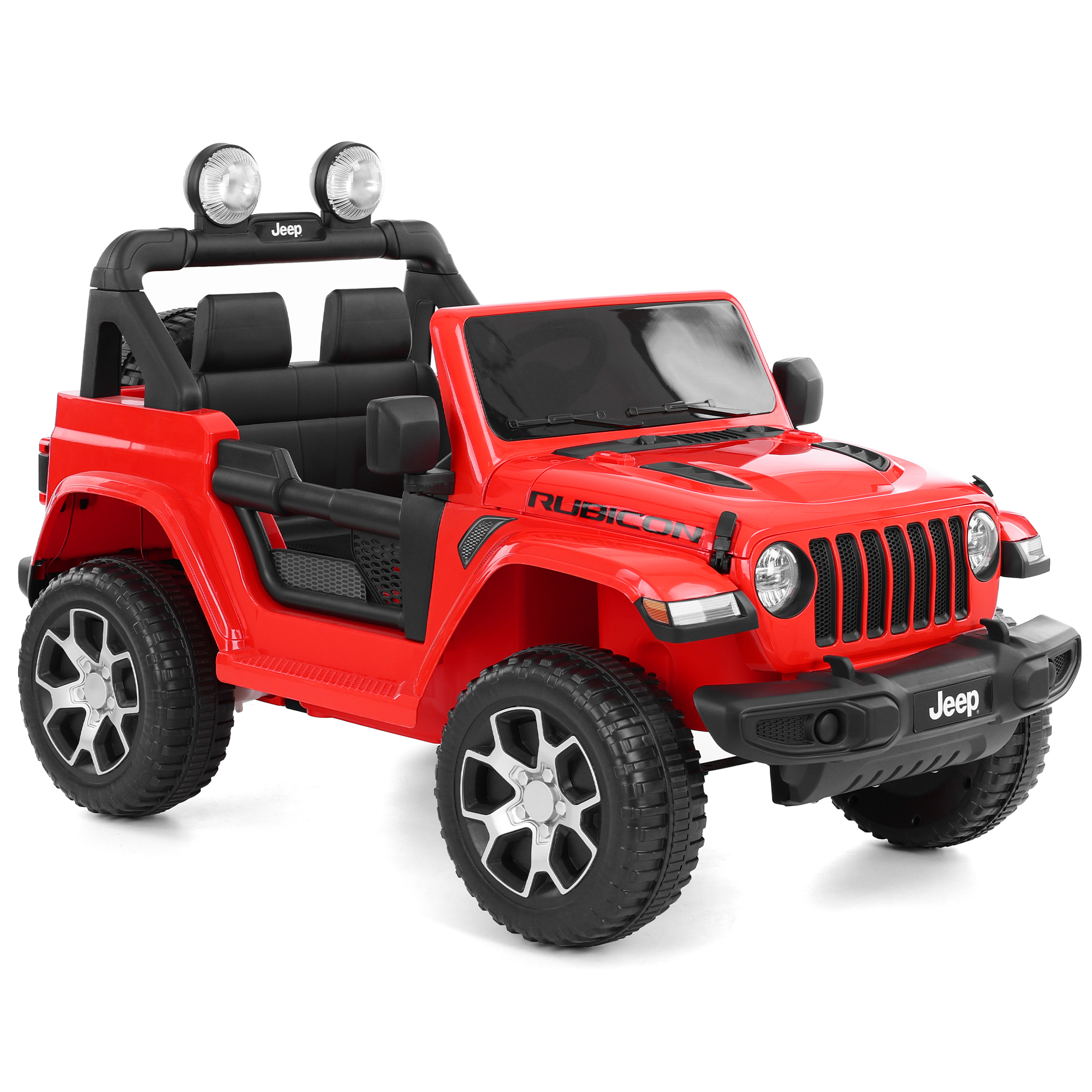 Kinderauto HECHT Jeep Wrangler Rubicon Red mit originalgetreuem Jeep Design