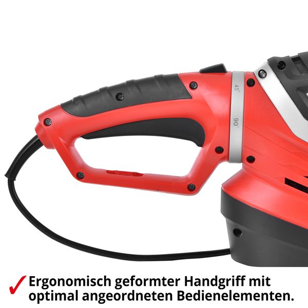 HECHT Elektro Heckenschere 611 Elektro Heckenschere mit ergonomischem Griff