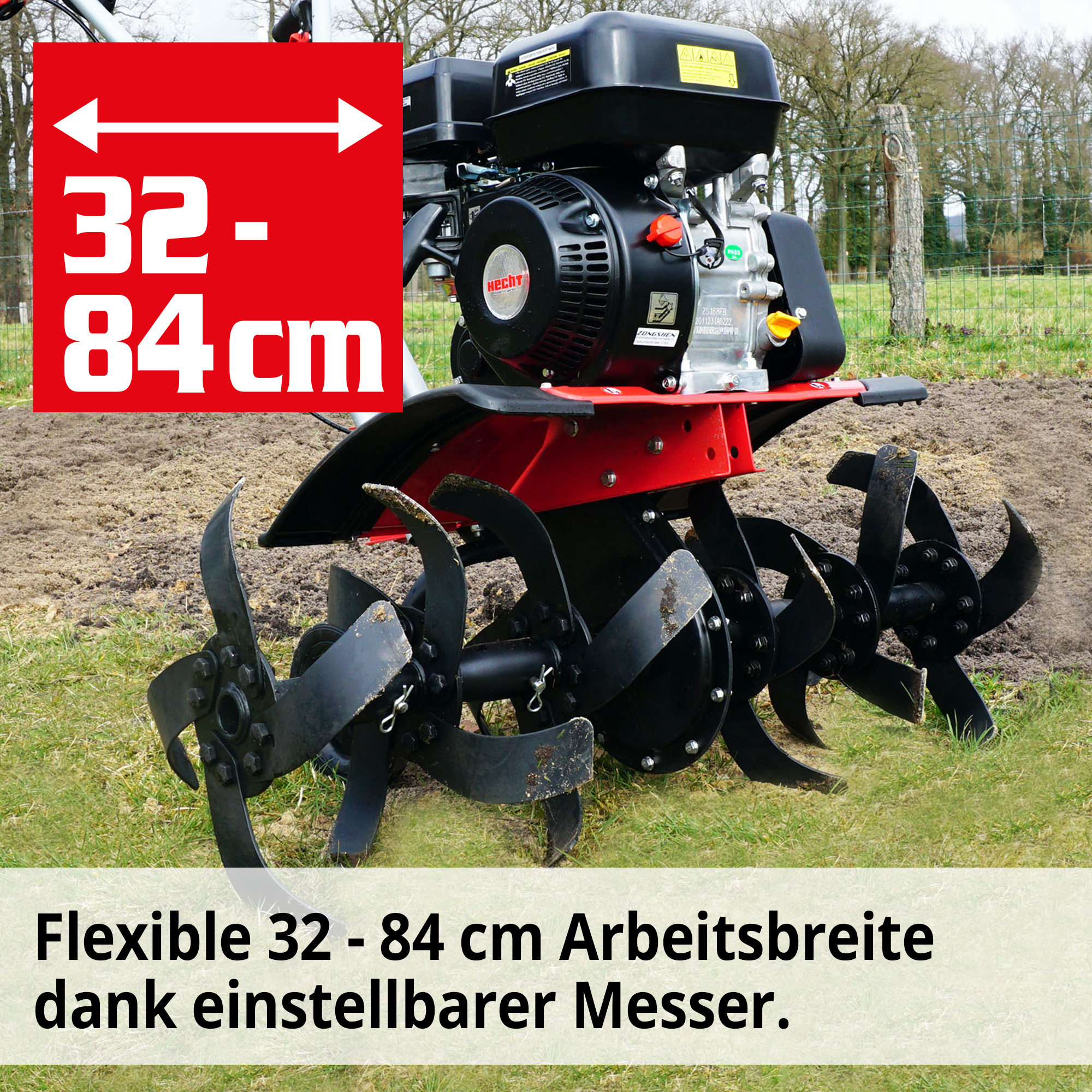 HECHT Benzin Gartenhacke »785« Gartenhacke mit verstellbarer Arbeitsbreite