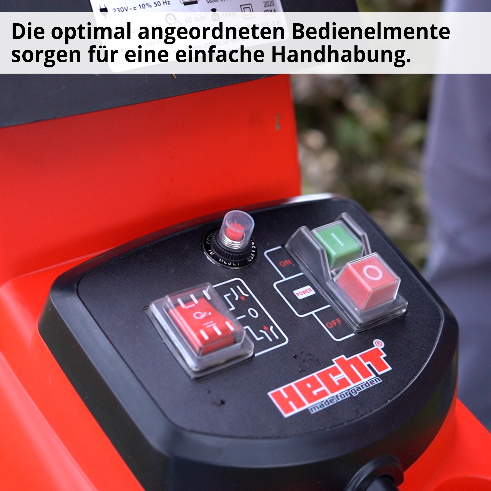 Gartenhäcksler; Einfache Handhabung