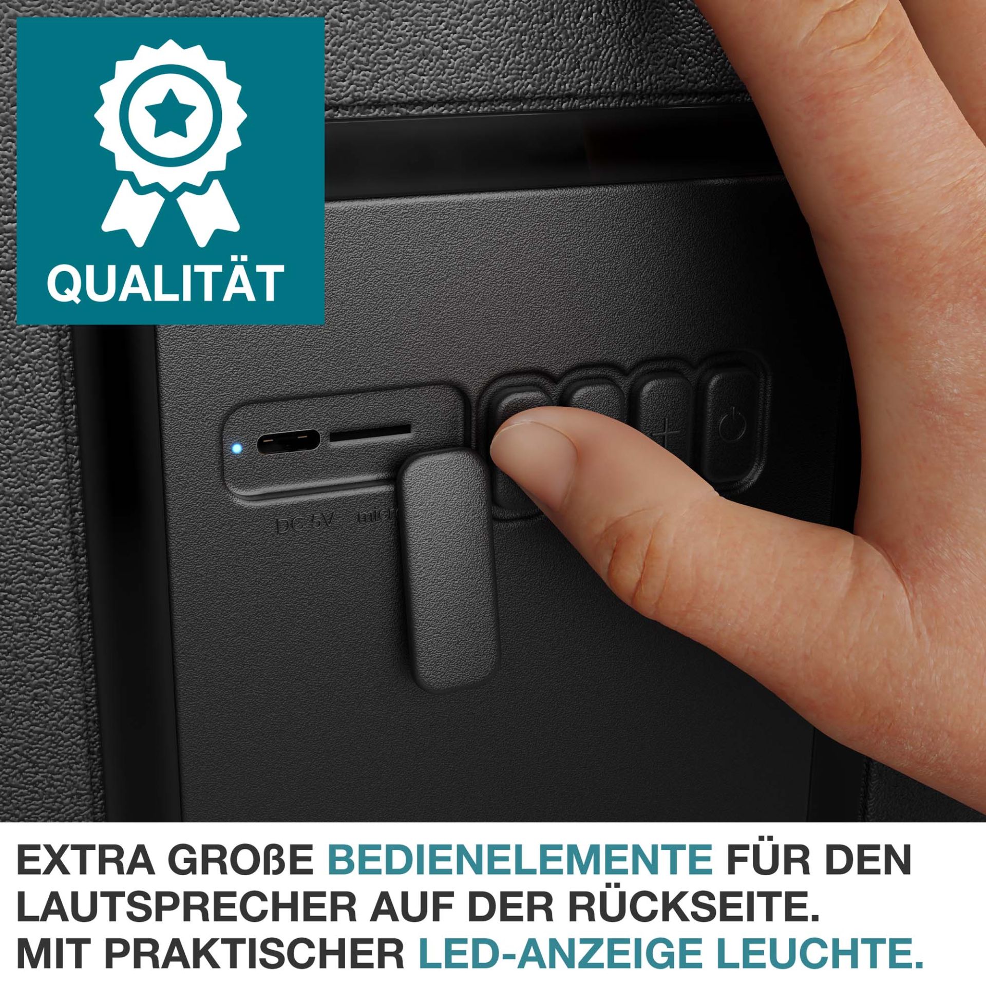 TOM Musikkühlbox CB-210; Große Bedienelemente und LED-Anzeige